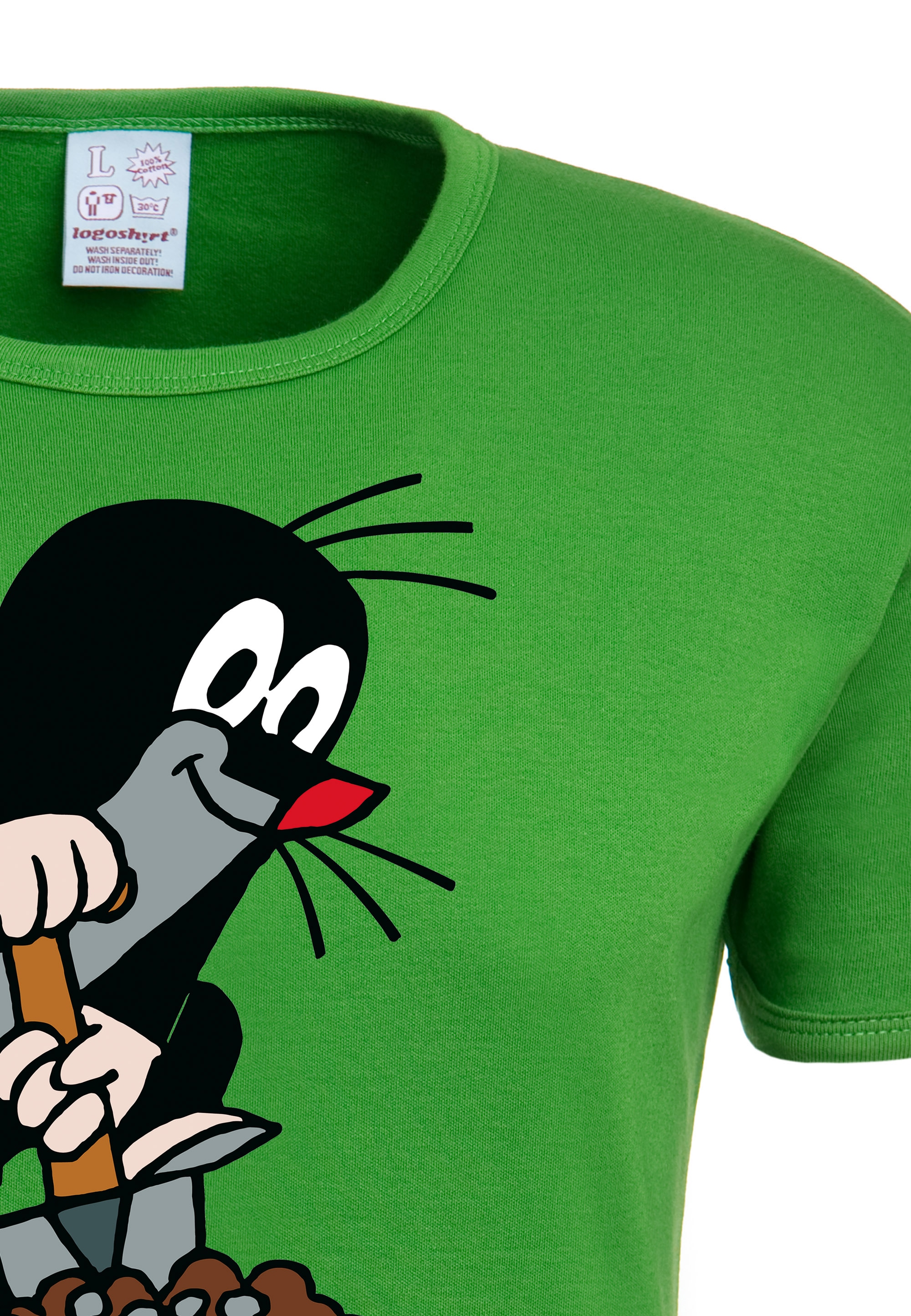 | BAUR lizenziertem kleine für mit kaufen T-Shirt LOGOSHIRT Originaldesign »Der Maulwurf«,
