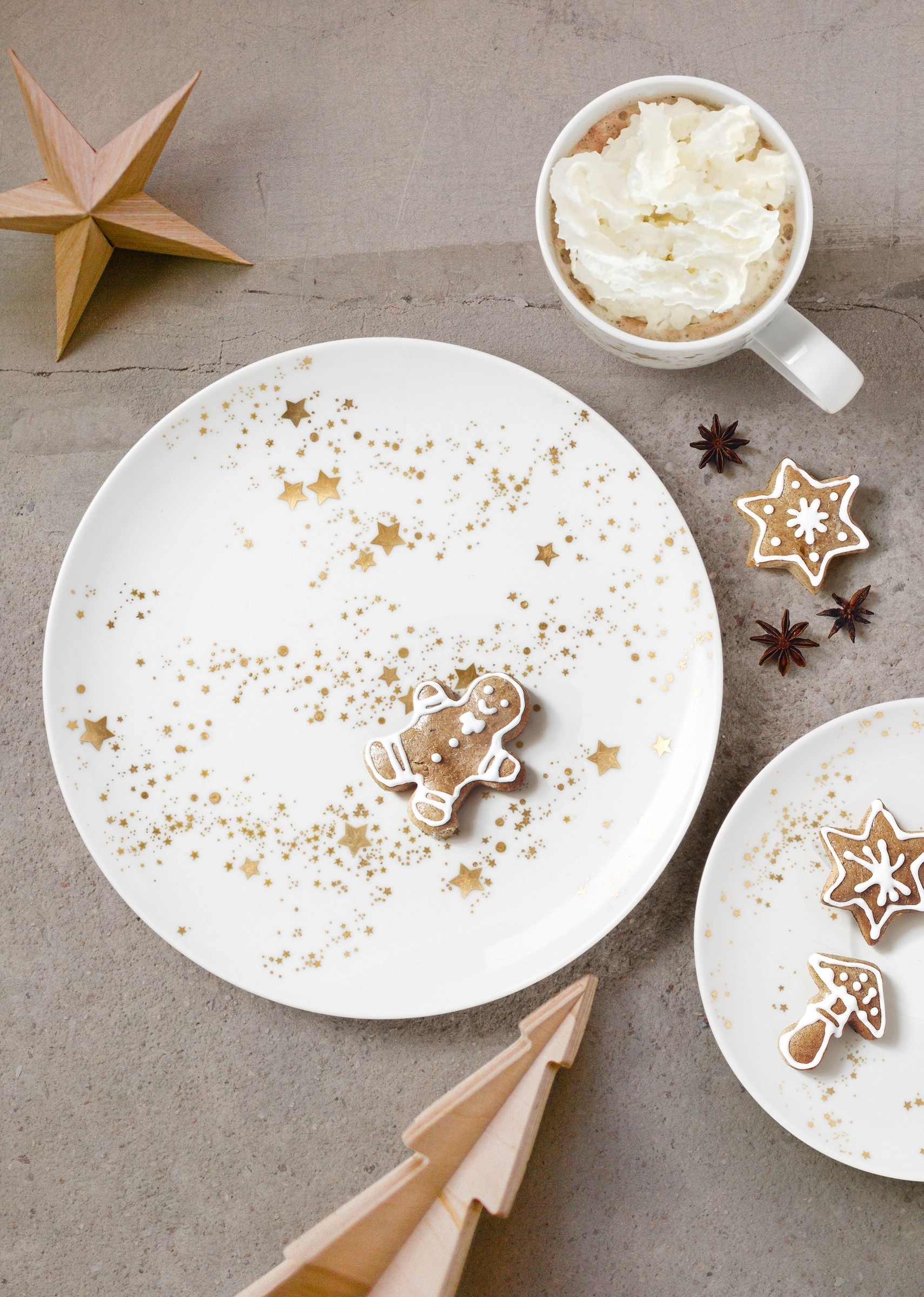 Seltmann Weiden Becher "Liberty - Golden Stars" Becher mit Henkel 0,40 l günstig online kaufen