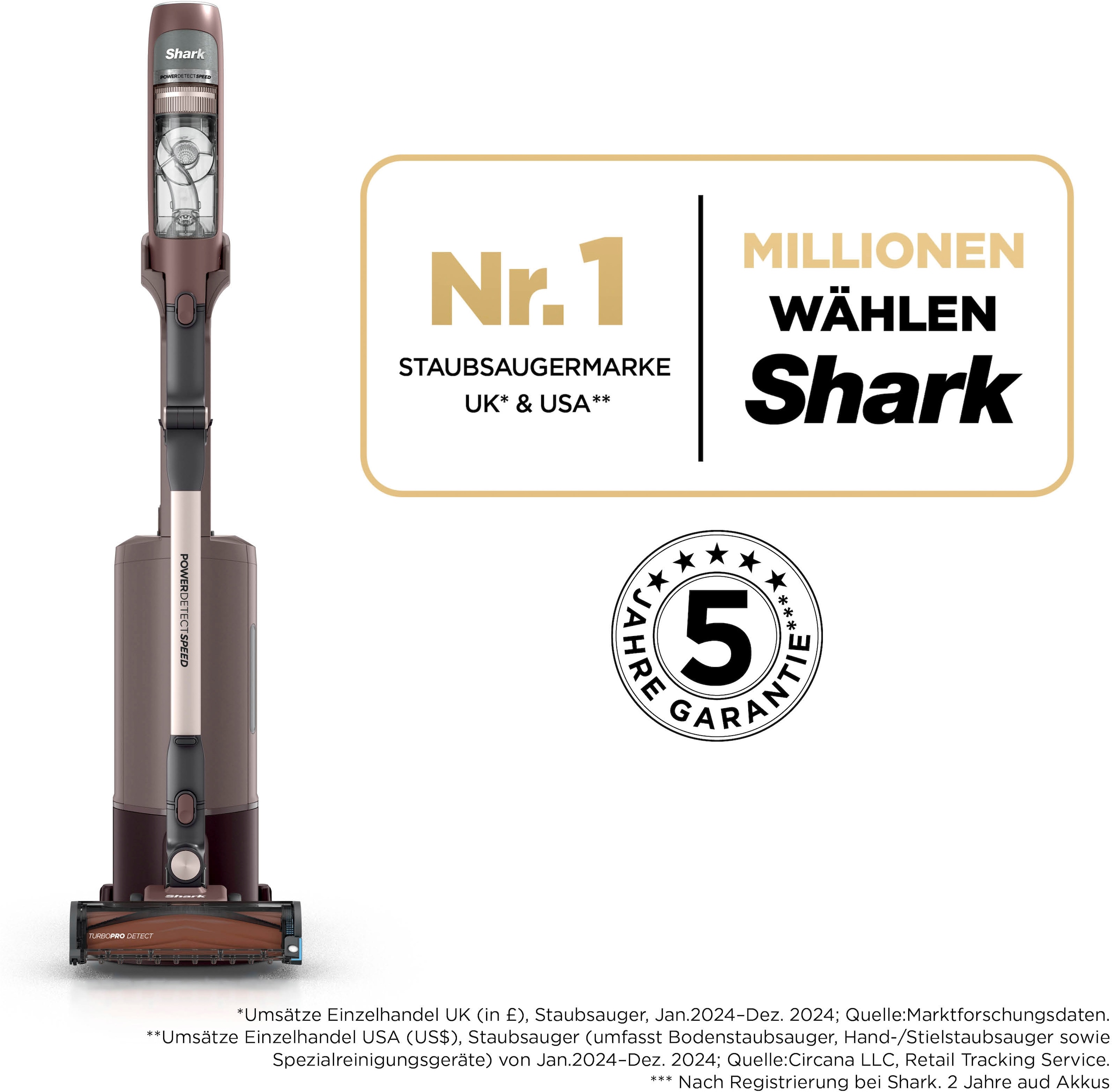 Shark Staubsauger-Akku »Shark PowerDetect Speed Luxe Collection Clean & Empty« 3.750 mAh 18,0 4 POWERDETECT-TECHNOLOGIEN, Selbstentleerende Ladestation: