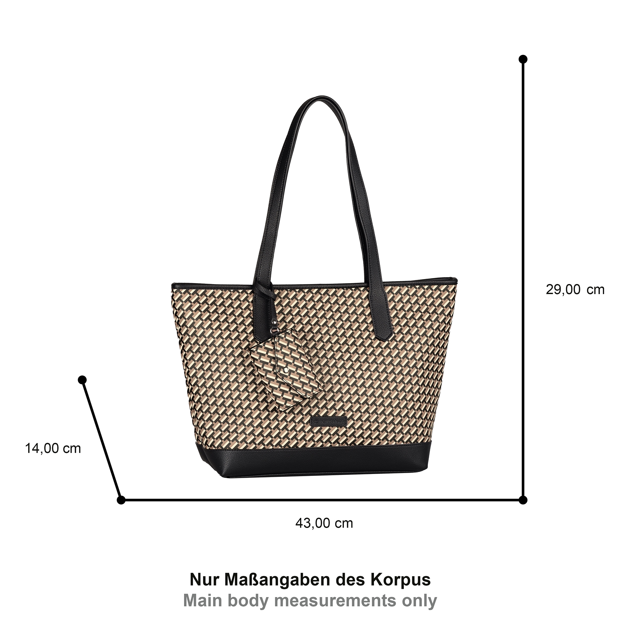 TOM TAILOR Shopper »Xenia«, mit raffiniert geometrischen "T" Print des Logos auf dem Taschenkörper