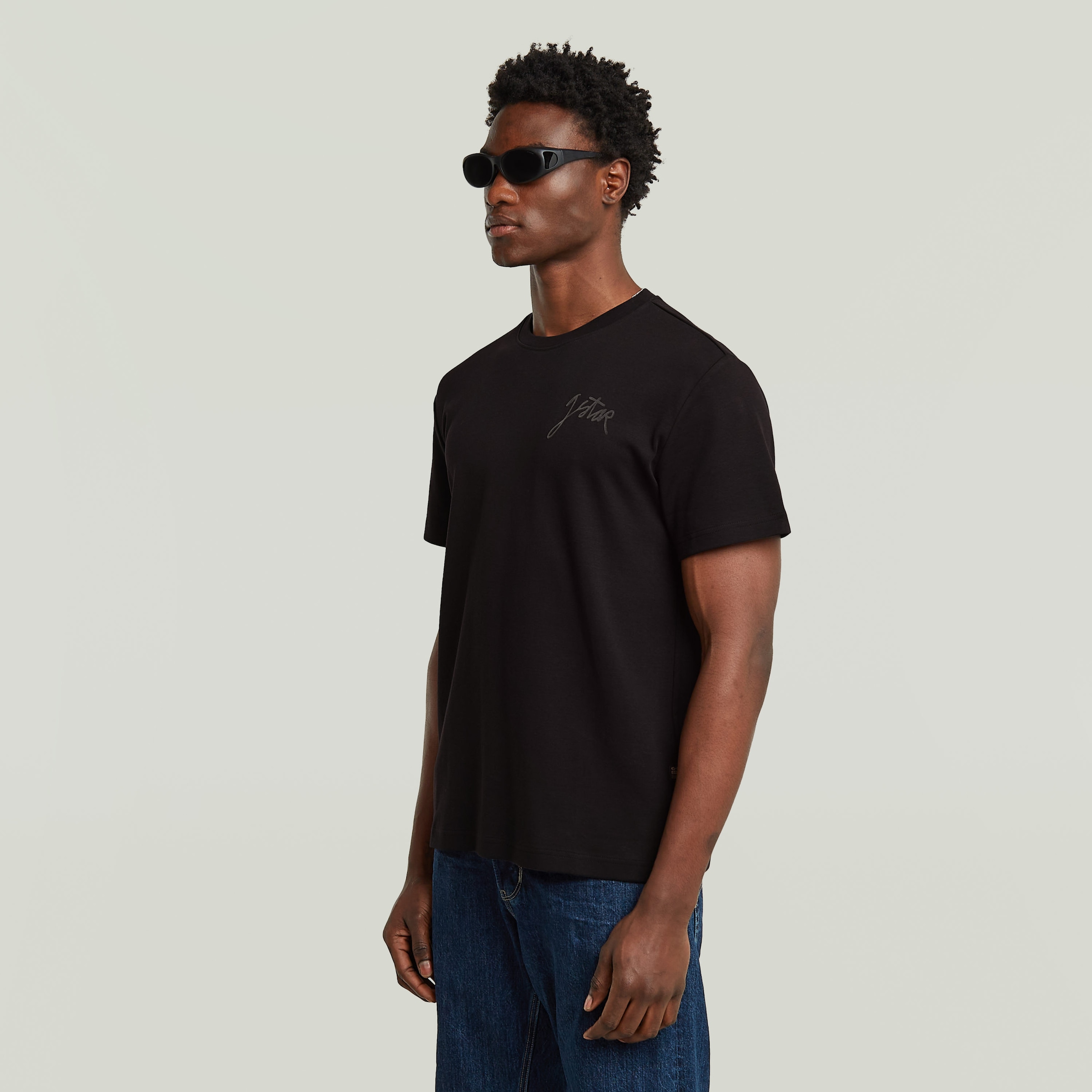 G-STAR T-Shirt »Script«, mit Rundhals, aus Baumwolle
