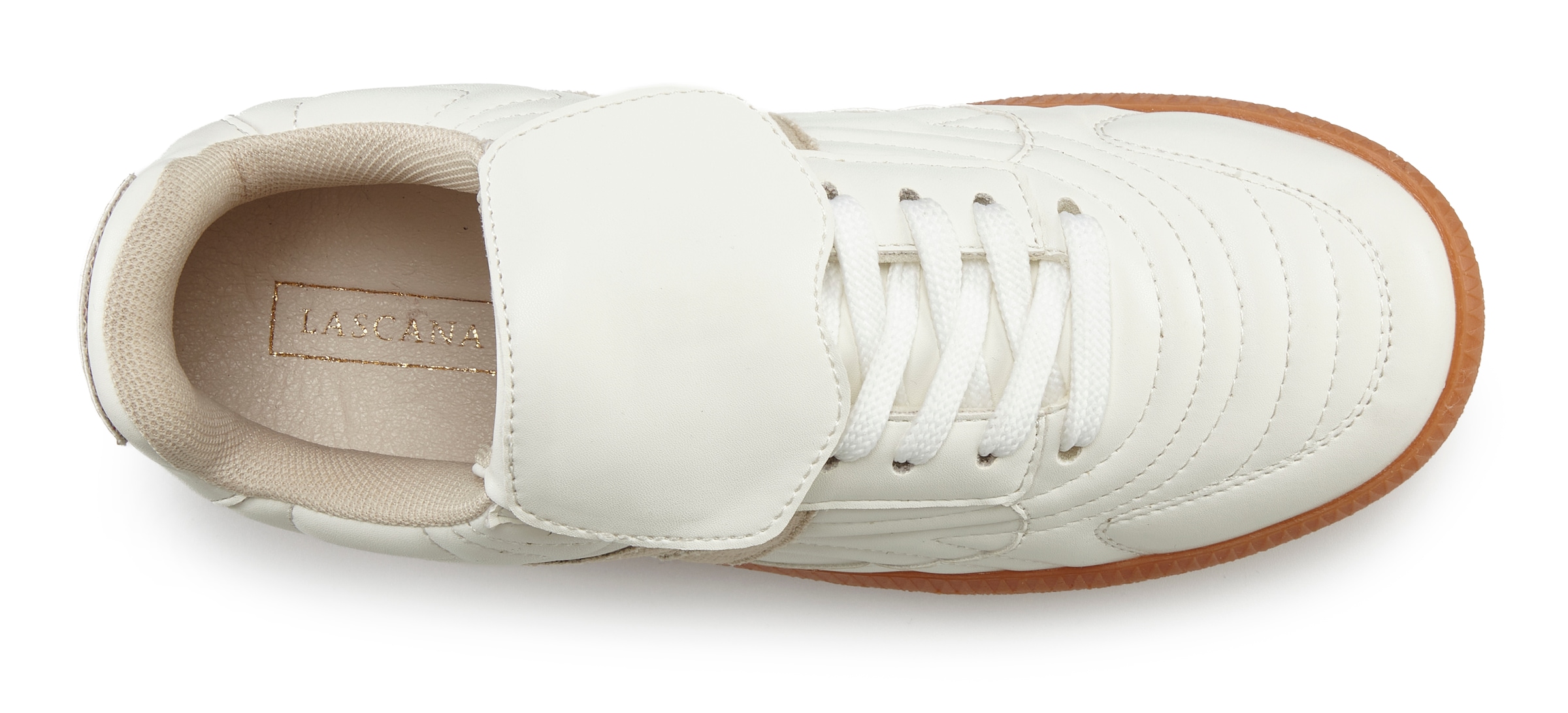 LASCANA Sneaker, Schnürhalbschuh, Freizeitschuh im Retro Look VEGAN