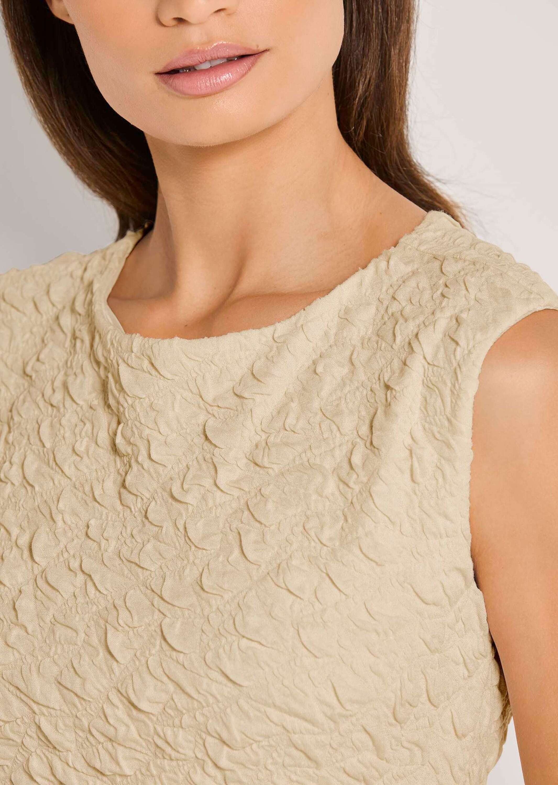 MADELEINE Sommerkleid »Etuikleid Elegantes ärmelloses Kleid mit Struktur« Struktur-Qualität