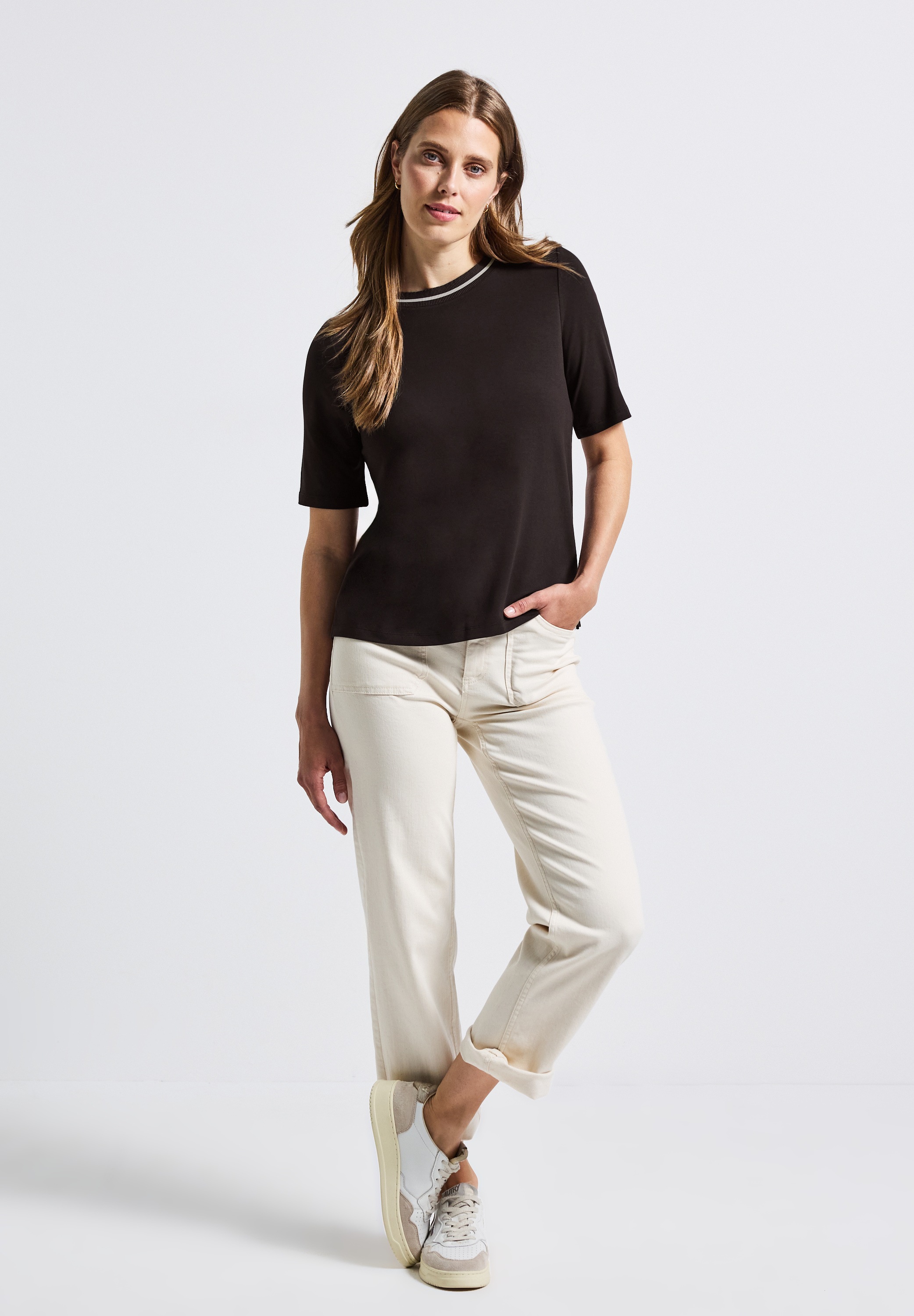 Thumbnail - STREET ONE T-Shirt, mit Rippdetail