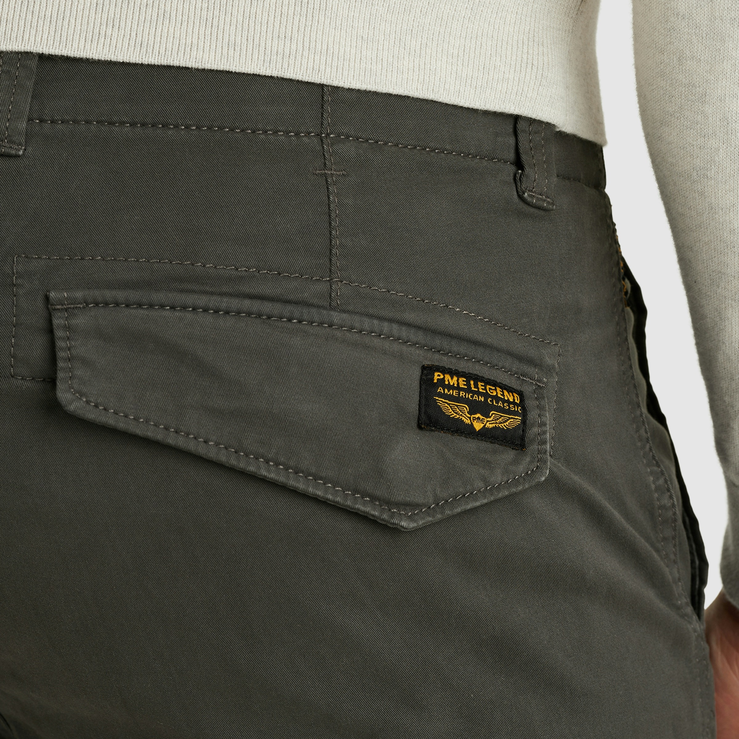 PME LEGEND Cargohose »Nordrop Stretch Twill«, mit Logo Stickerei