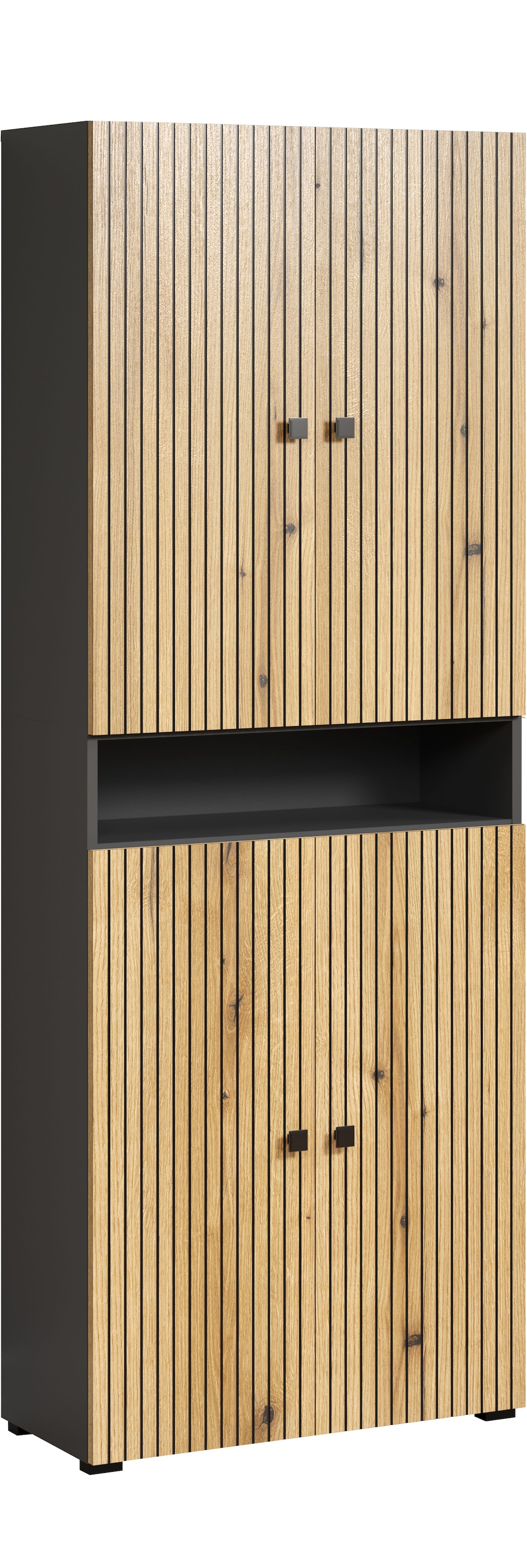 welltime Hochschrank "Amrum", Breite 40cm, geräumiger Hochschrank Eiche Ril günstig online kaufen