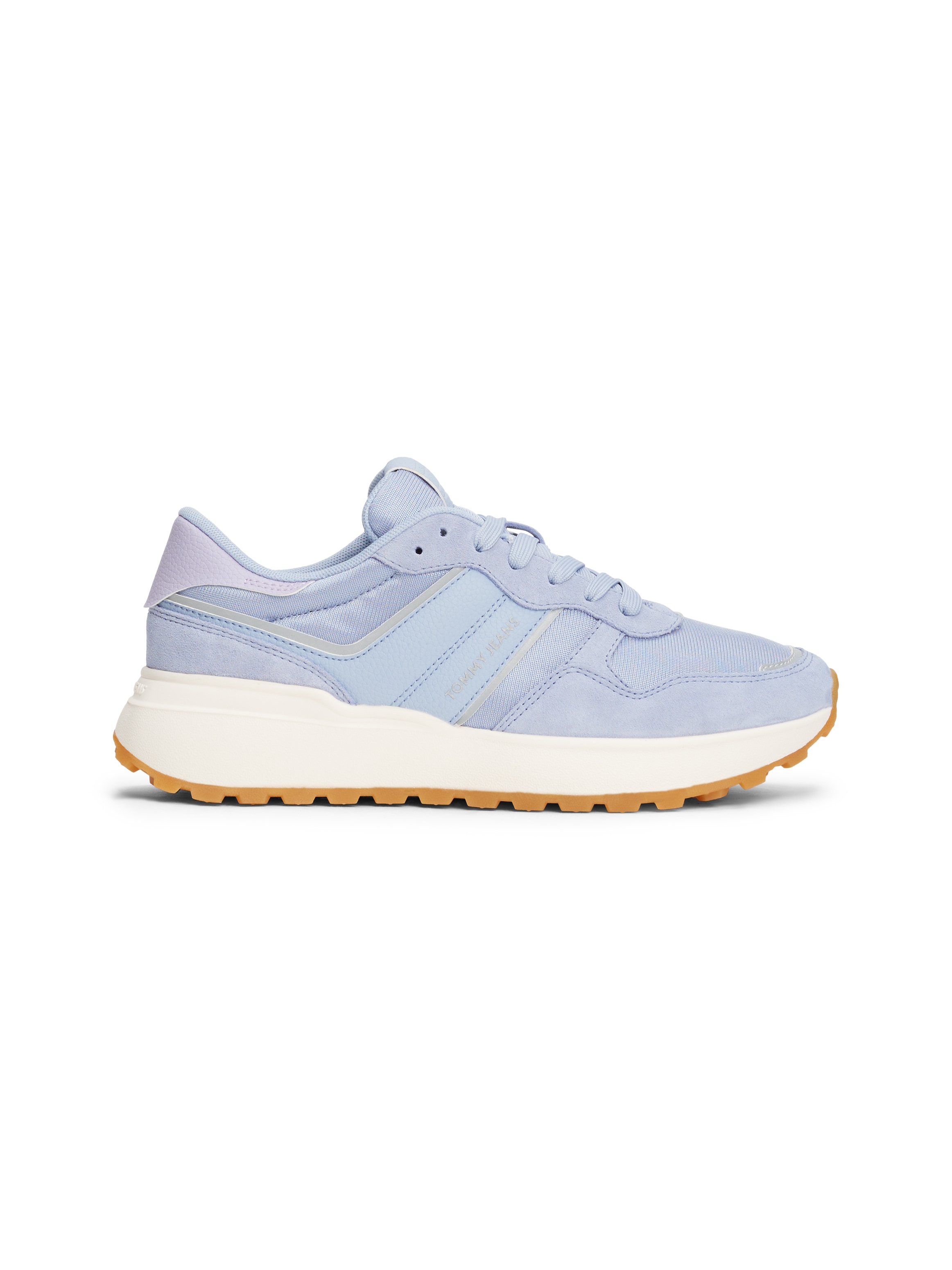 Tommy Jeans Keilsneaker »TJW CLEATED RUNNER«, Freizeitschuh, Schnürschuh, Halbschuh mit Reflektorstreifen