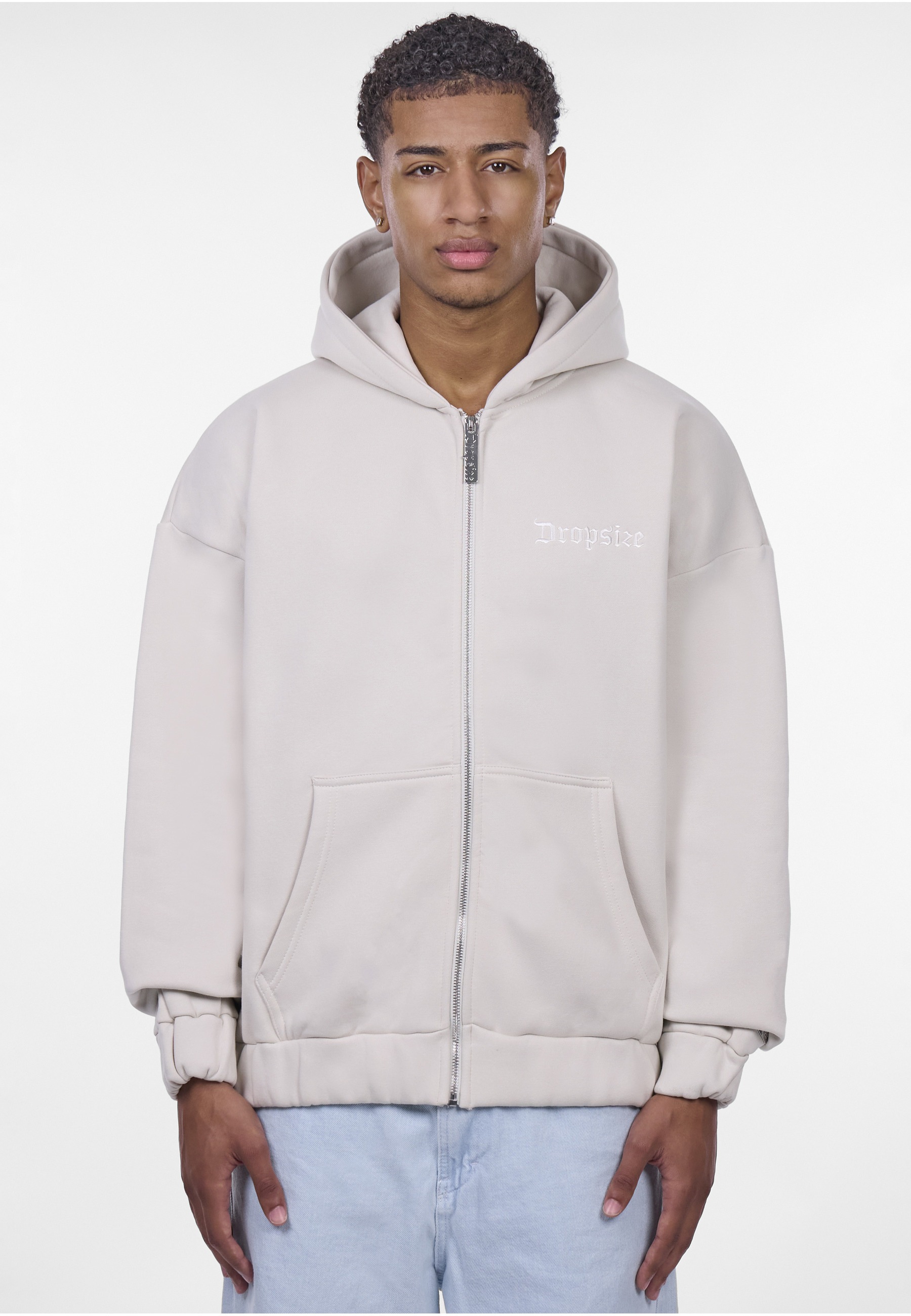 Thumbnail - Dropsize Kapuzenpullover "Dropsize HEAVY OVERSIZE EMBO ZIPPER HOODIE" 1