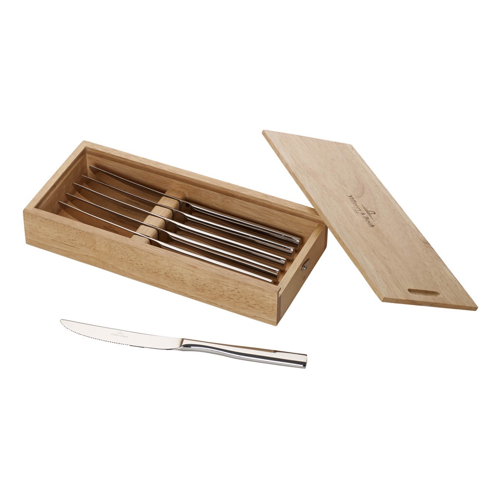 Villeroy & Boch Besteck-Set "Pizza-& Steakmesser Piemont 6er Set silber" günstig online kaufen
