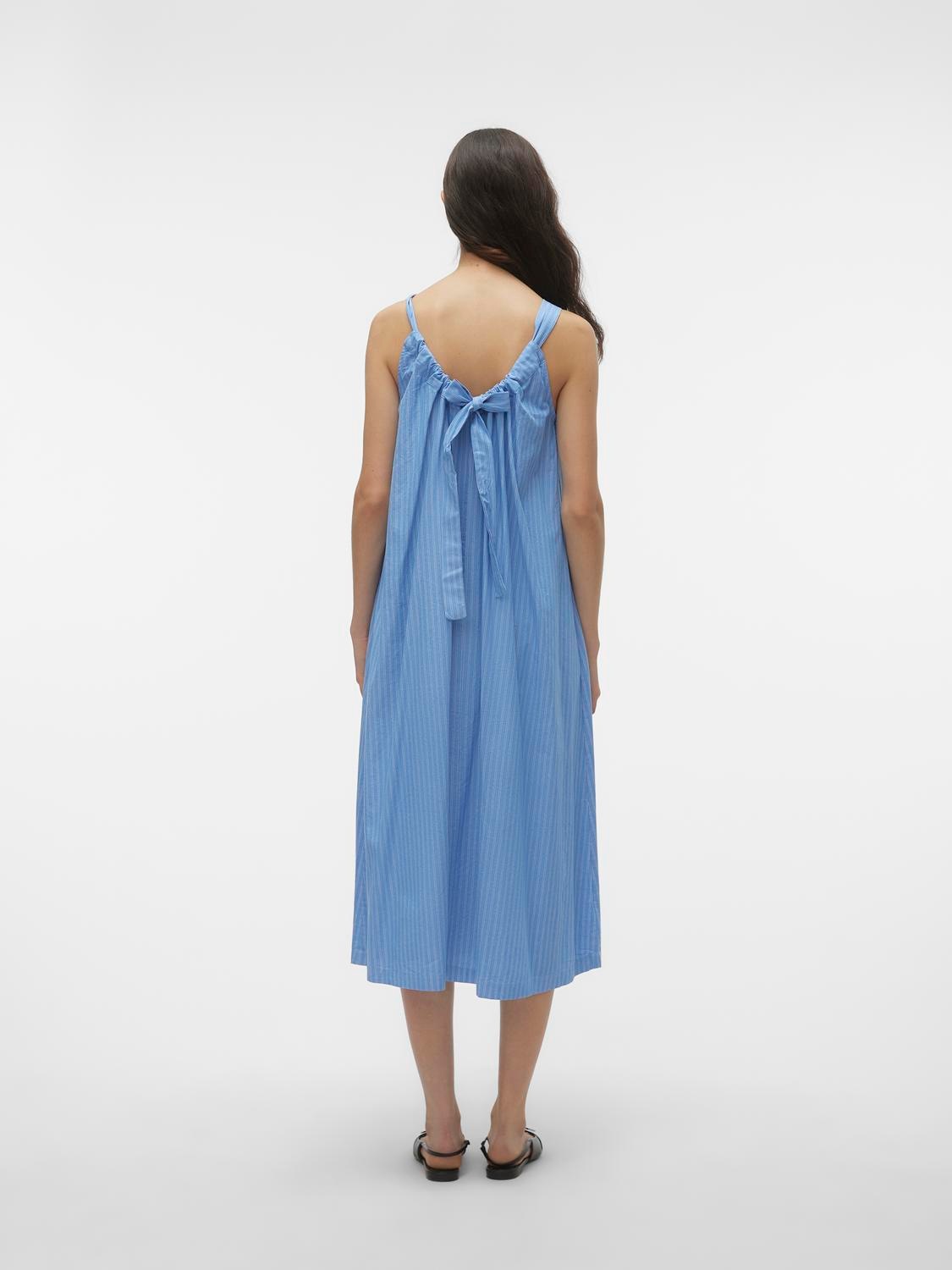 Vero Moda Midikleid "VMGILI DETAILED SINGLET DRESS WVN GA", Sommerkleid günstig online kaufen