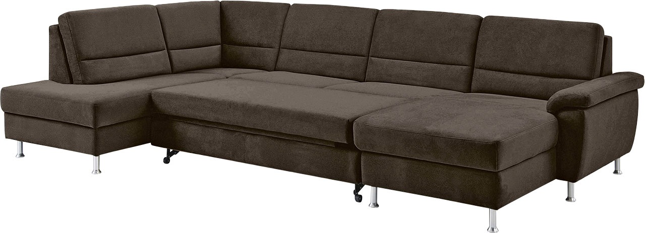 CALIZZA INTERIORS Wohnlandschaft »Onyx U-Form«, (3 St.), wahlweise mit Bettfunktion und Bettkasten