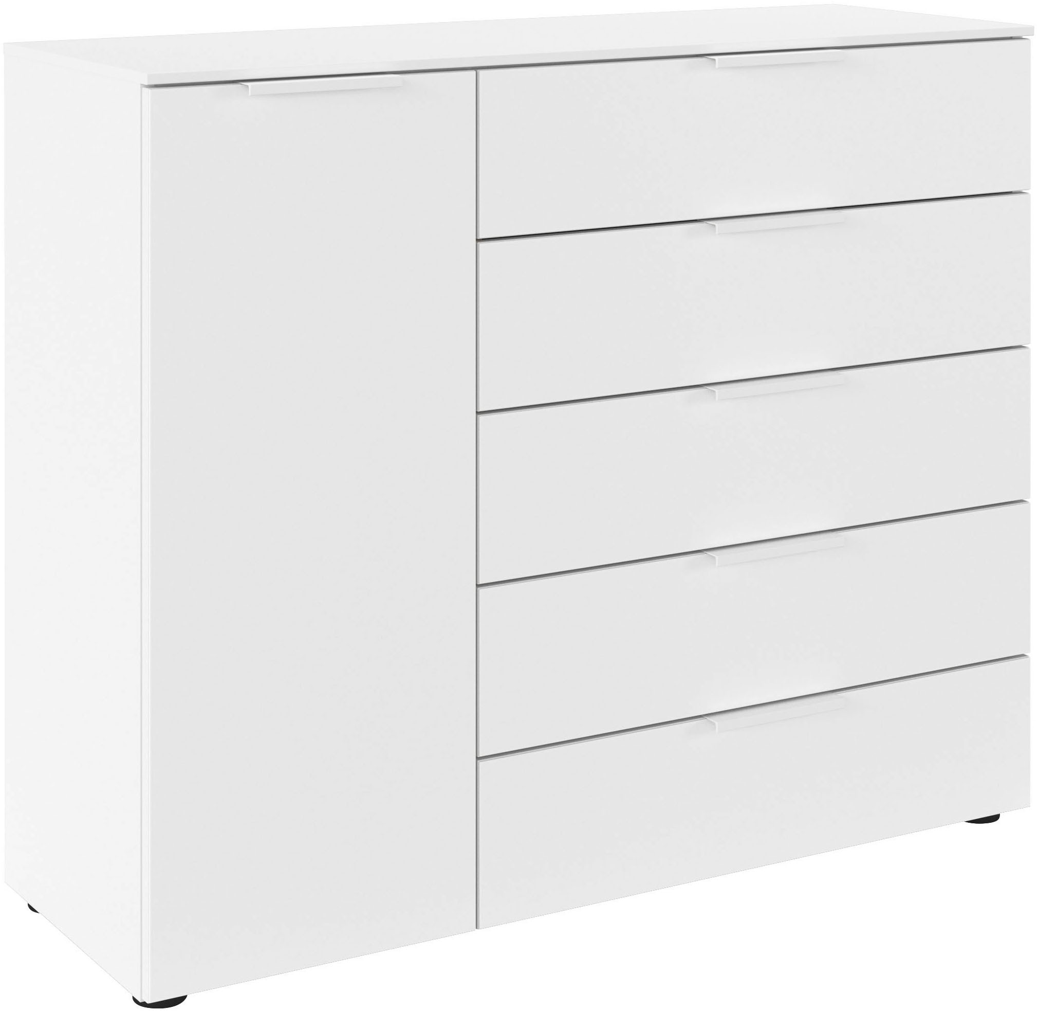 LeGer Home by Lena Gercke Kommode "Kommode Sideboard Schubladen Türenkommode SERINA eleganter Eyecatcher" inkl. SOFT-CLOSE-FUNKTION, mit 5 Schubkästen und 1 Tür sowie Metallgriffen MADE IN GERMANY