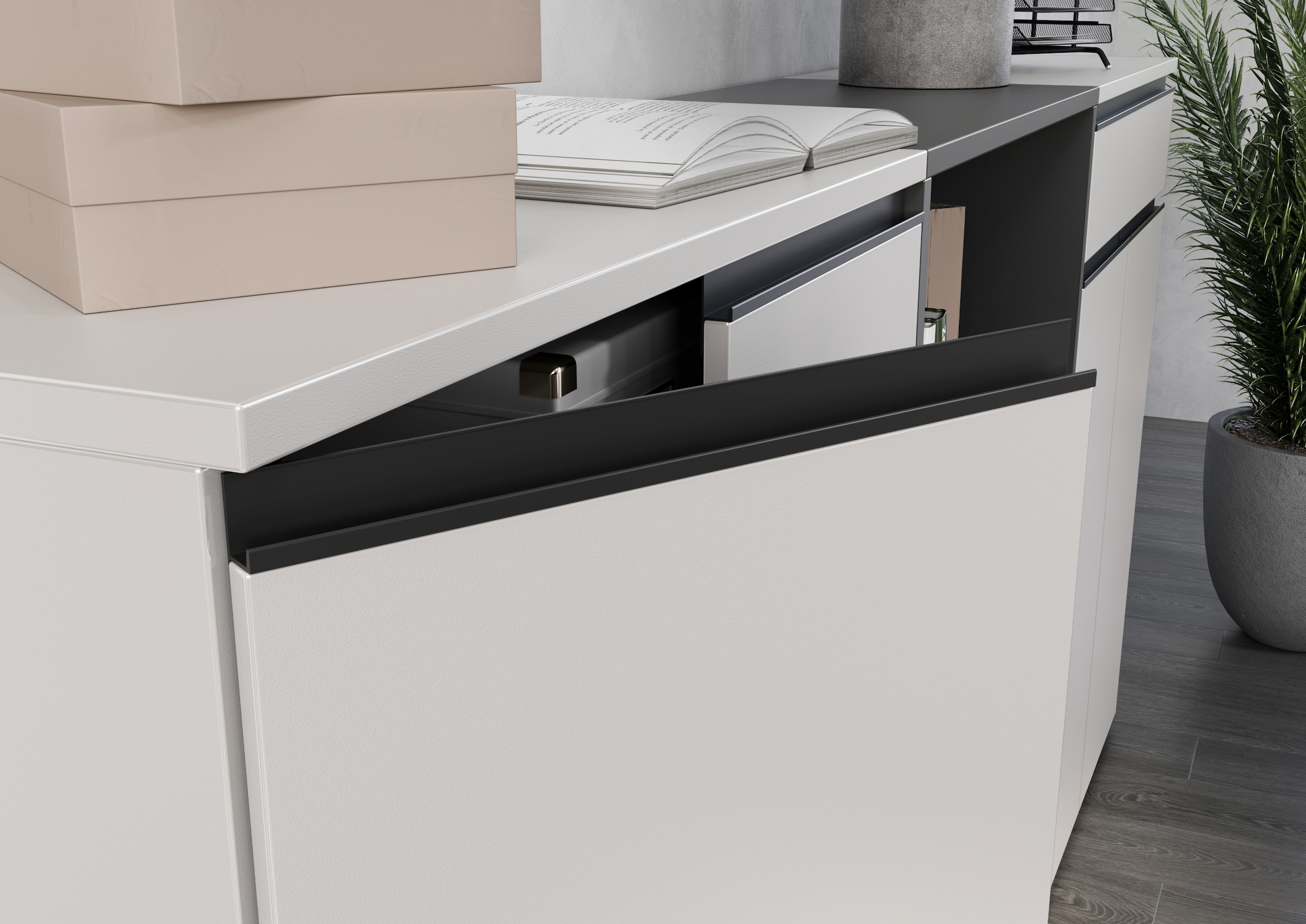 GERMANIA Büromöbel-Set »Lemont«, (3 tlg.), Set bestehend aus 2 Aktenschränke 4040 und 1 Aktenschrank 4041