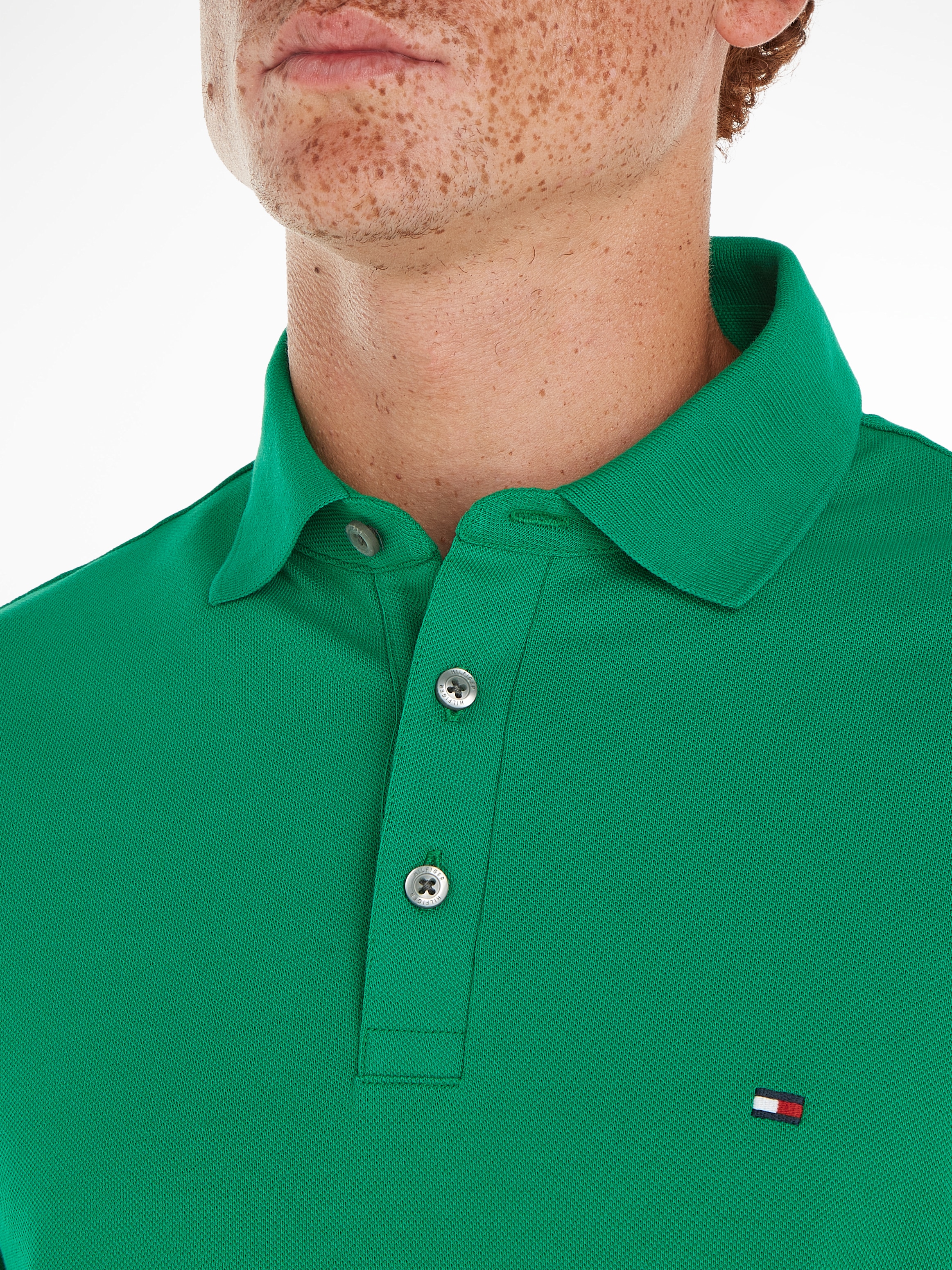 Tommy Hilfiger Poloshirt »1985 SLIM POLO«, aus leicht strukturiertem Piqué-Material