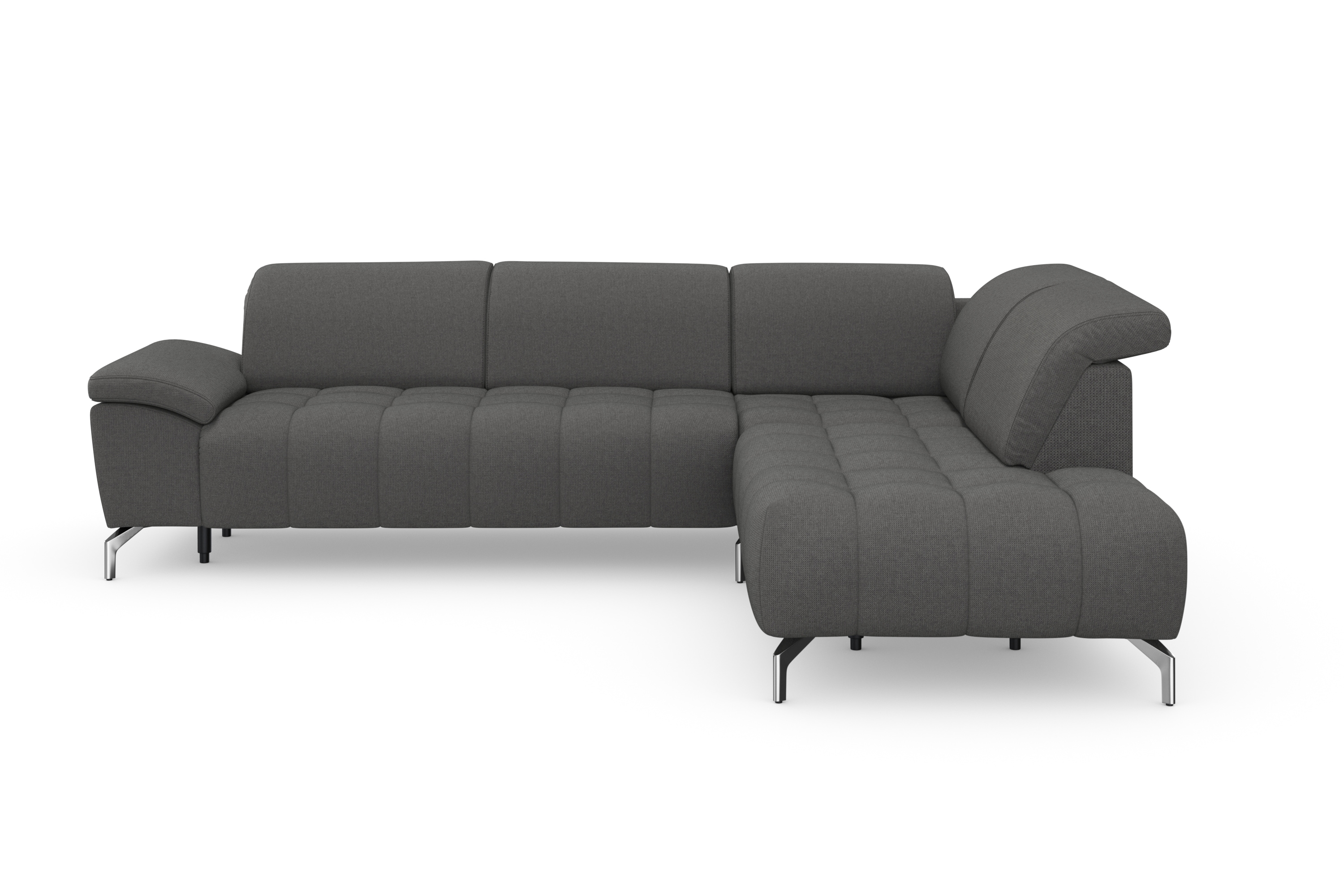 sit&more Ecksofa "Cool L-Form" wahlweise mit Kopfteilverstellung und Vorziehsitz, motorisch