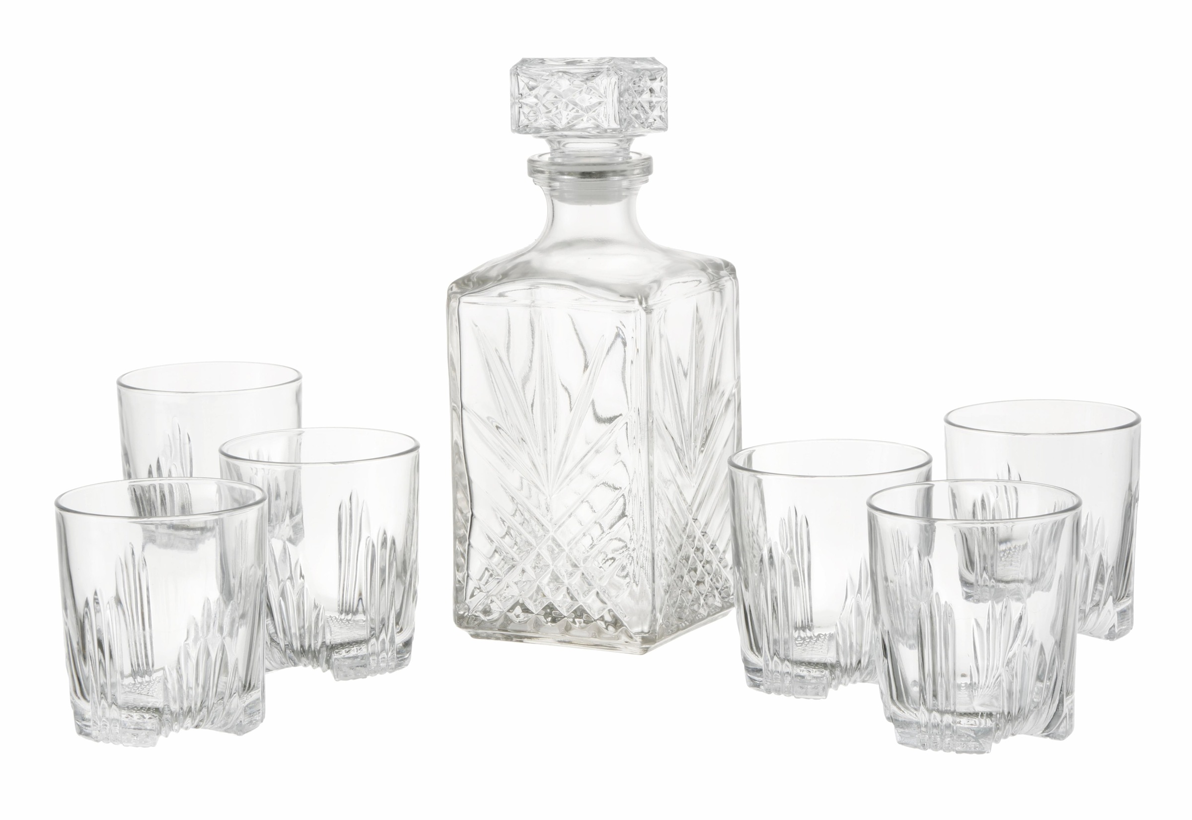 van Well Whiskyglas »Selecta«, (Set, 7 tlg.), 6 Gläser, 1 Karaffe