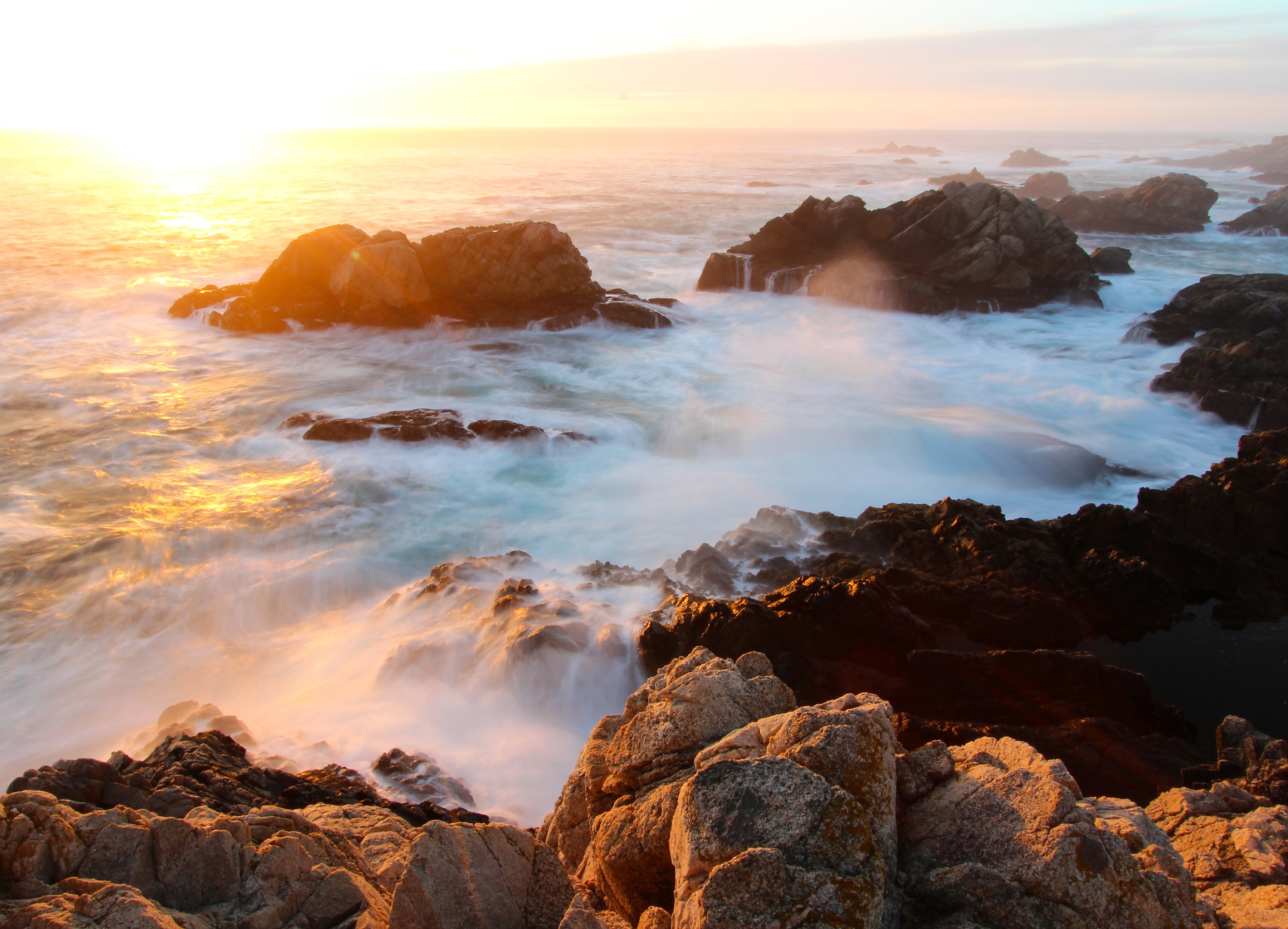 Papermoon Fototapete "Sunset on Big Sur Coast" glatt