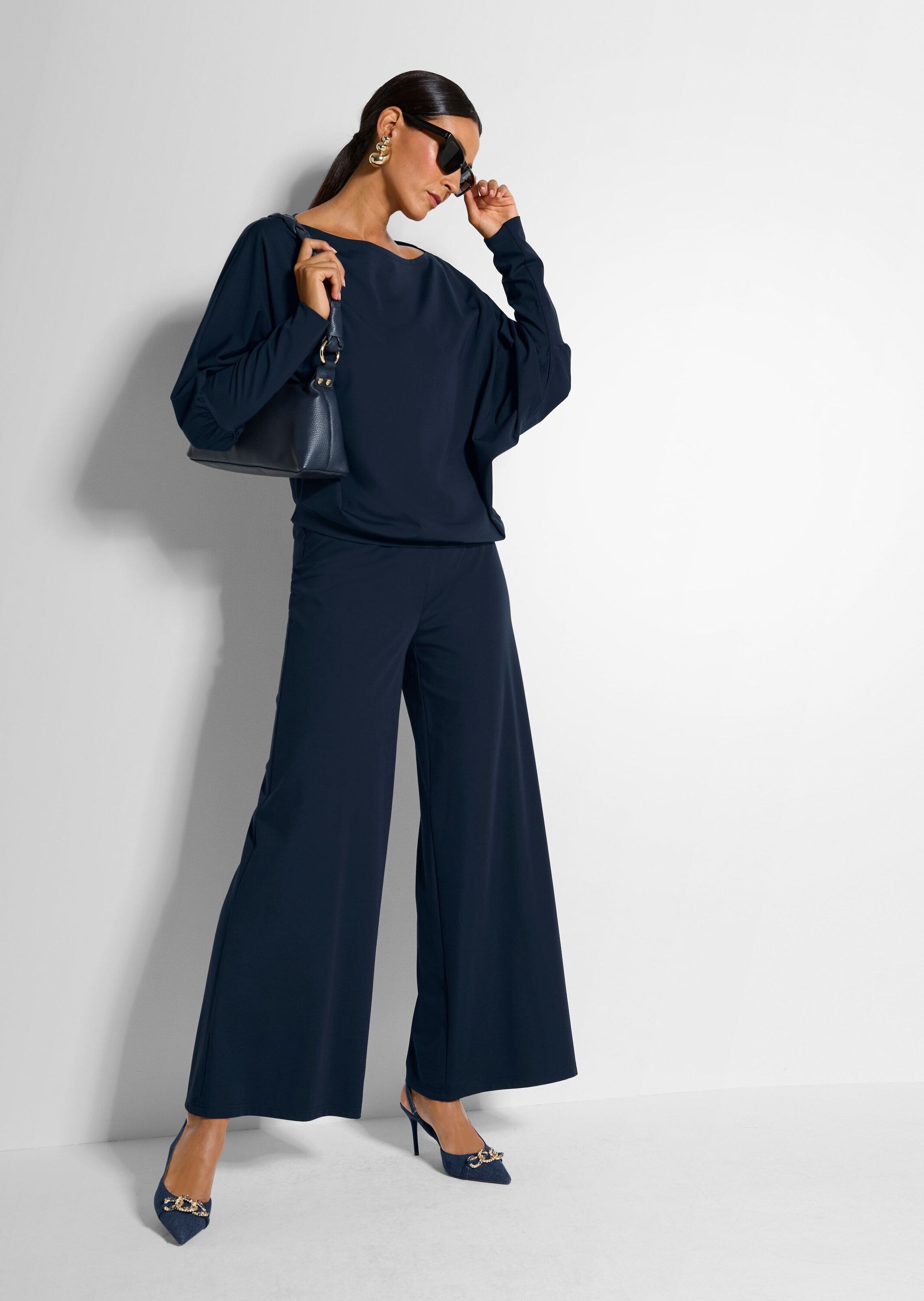 MADELEINE Women Long Sleeve Shirt Blue 42 3