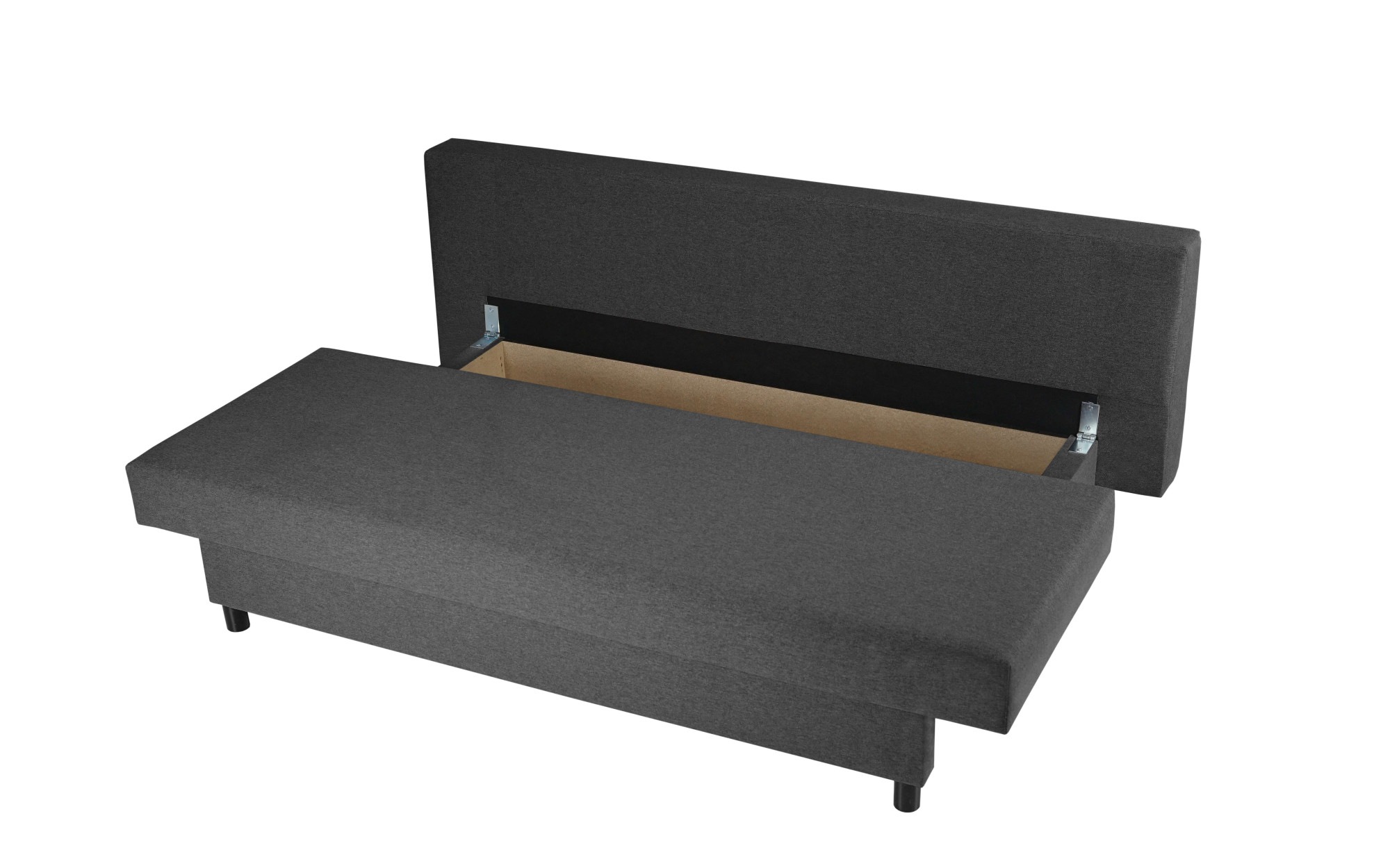 INOSIGN 3-Sitzer »SAWYER Schlafsofa mit Bettkasten und Wellenunterfederung«, pflegeleichte Bezüge: Velvet & Struktur, B/T/H 193/86/83,5 cm