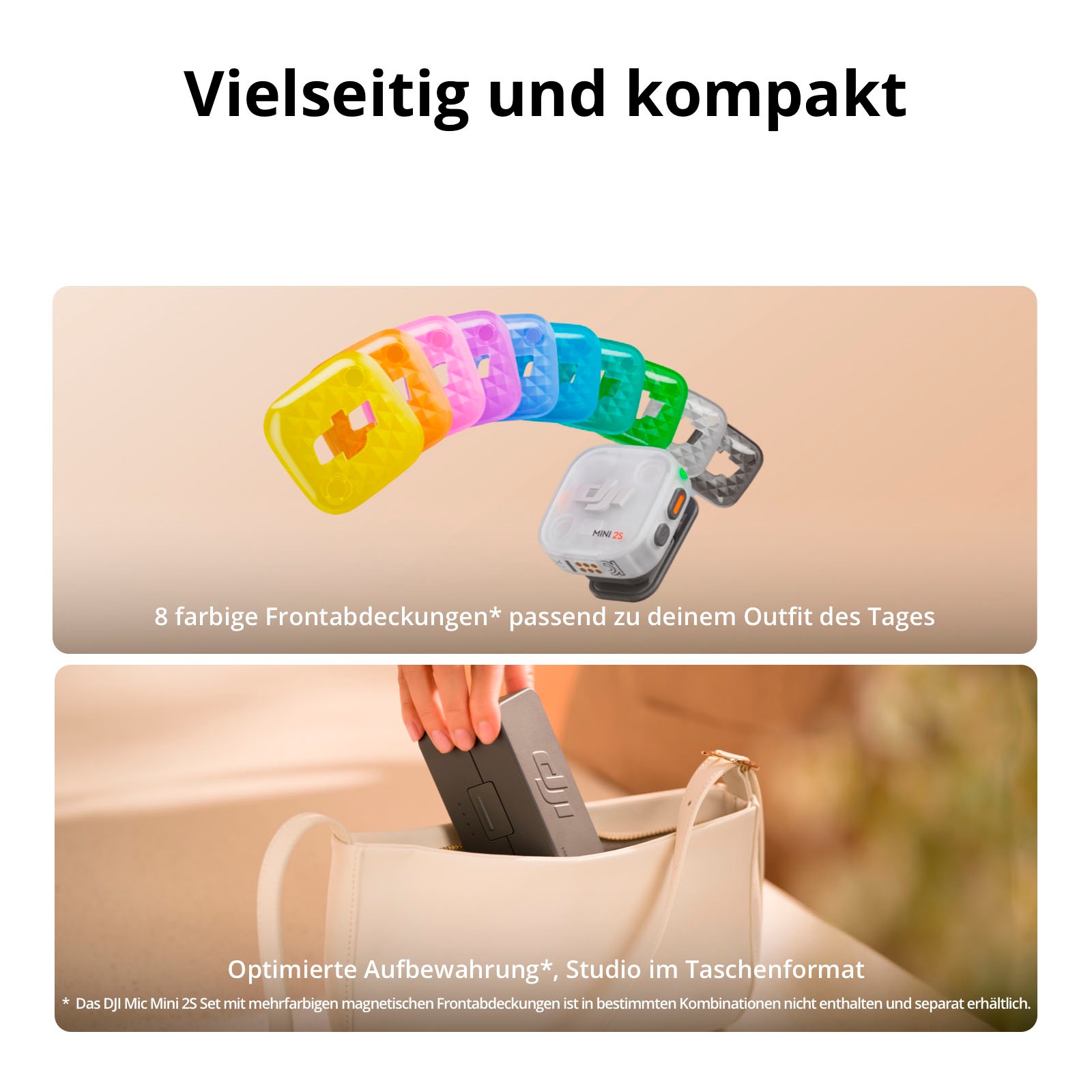 DJI Mikrofon »Mic Mini 2S (1 TX + 1 Mobile RX + Charging Case)«