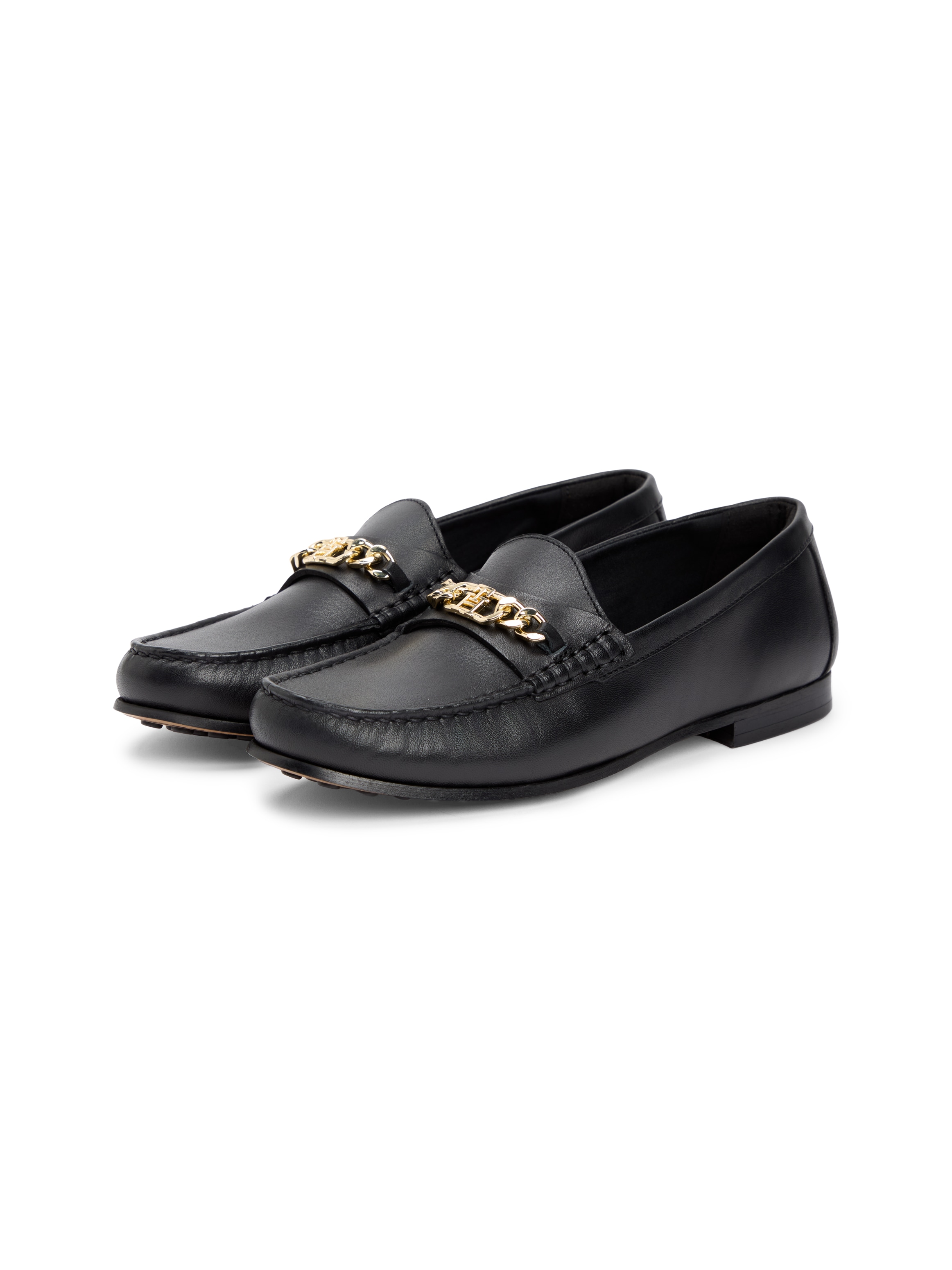 Tommy Hilfiger Loafer "TH CHAIN LEATHER LOAFER" Businesschuh, Slipper, Schl günstig online kaufen