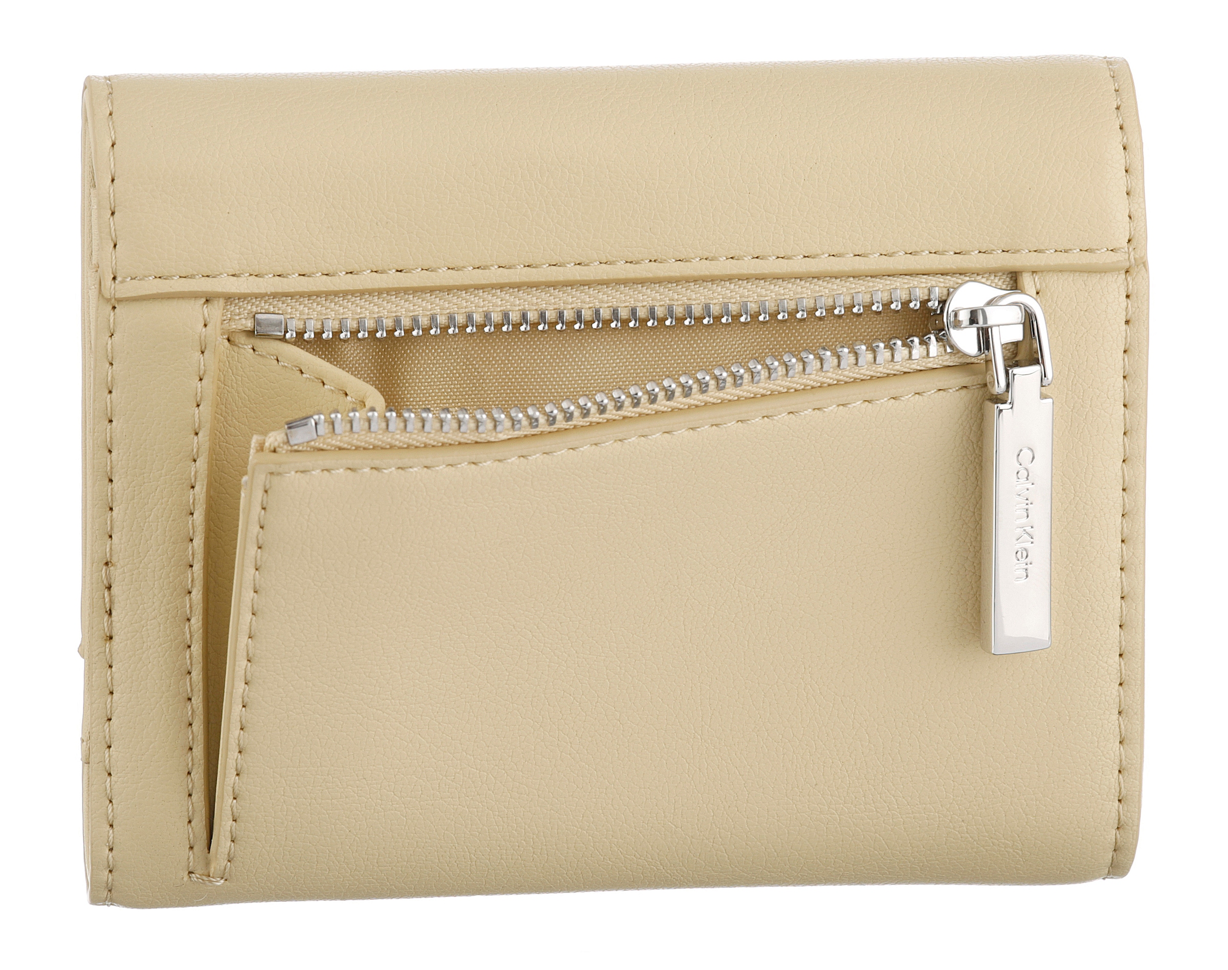 Calvin Klein Geldbörse »CK RE-LOCK MEDIUM TRIFOLD«, Damen Portemonnaie, Geldbeutel mit CK-Logoemblem