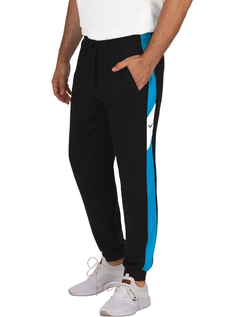 Black Friday Trigema Jerseyhose »TRIGEMA Jogginghose | BAUR Kontraststreifen« mit