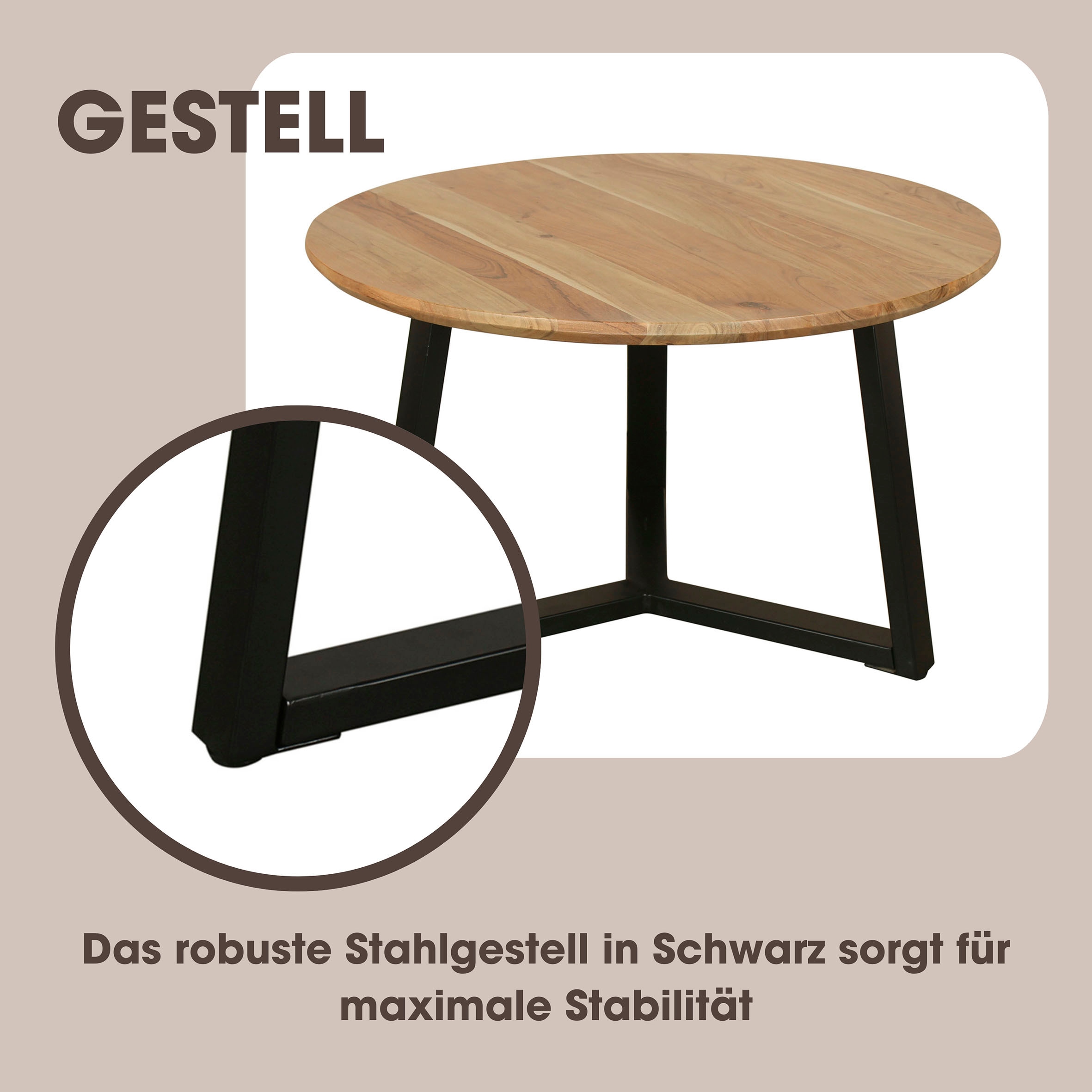 byLIVING Couchtisch »Cross«, (1 St.)