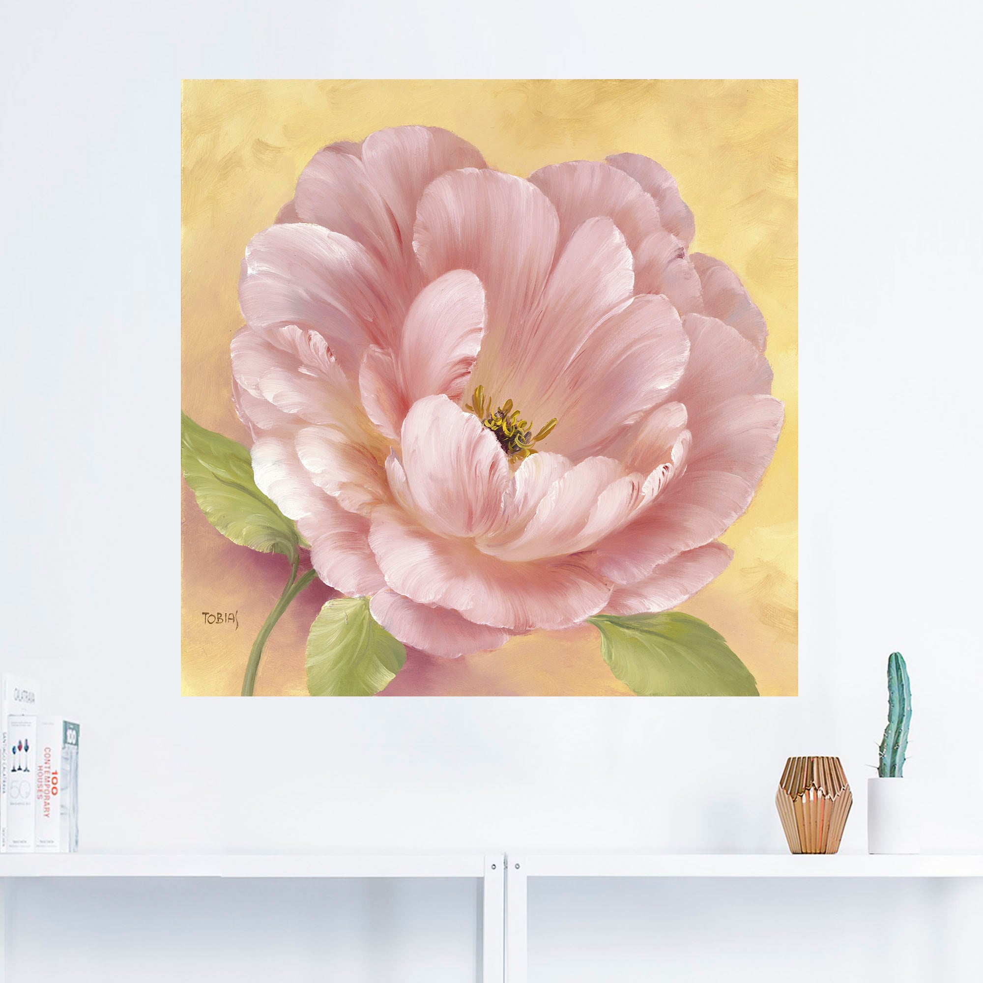 Artland Wandbild »Grüße aus Russland II«, Blumen, (1 St.), als Leinwandbild, Wandaufkleber oder Poster in versch. Größen