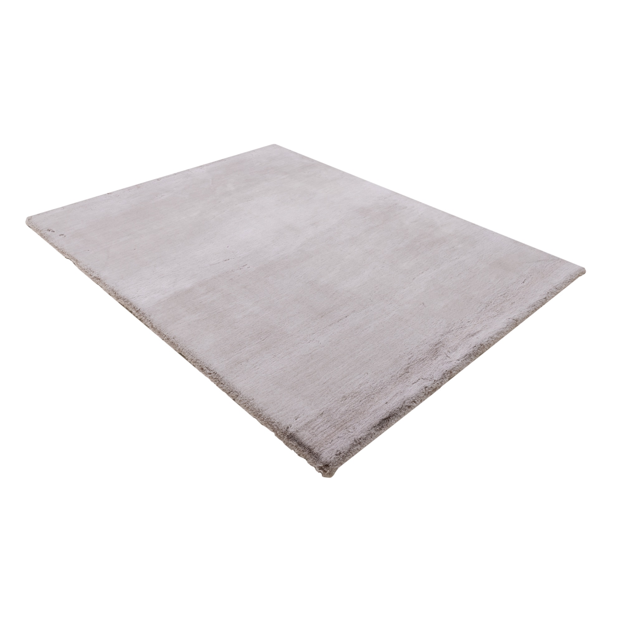 Hochflor-Teppich KAYOOM "Luxe 525", polargrau, B:160cm H:45mm L:230cm, Polyester, Teppiche, Hochflor, Kaninchenfell Haptik, Schlafzimmer 2