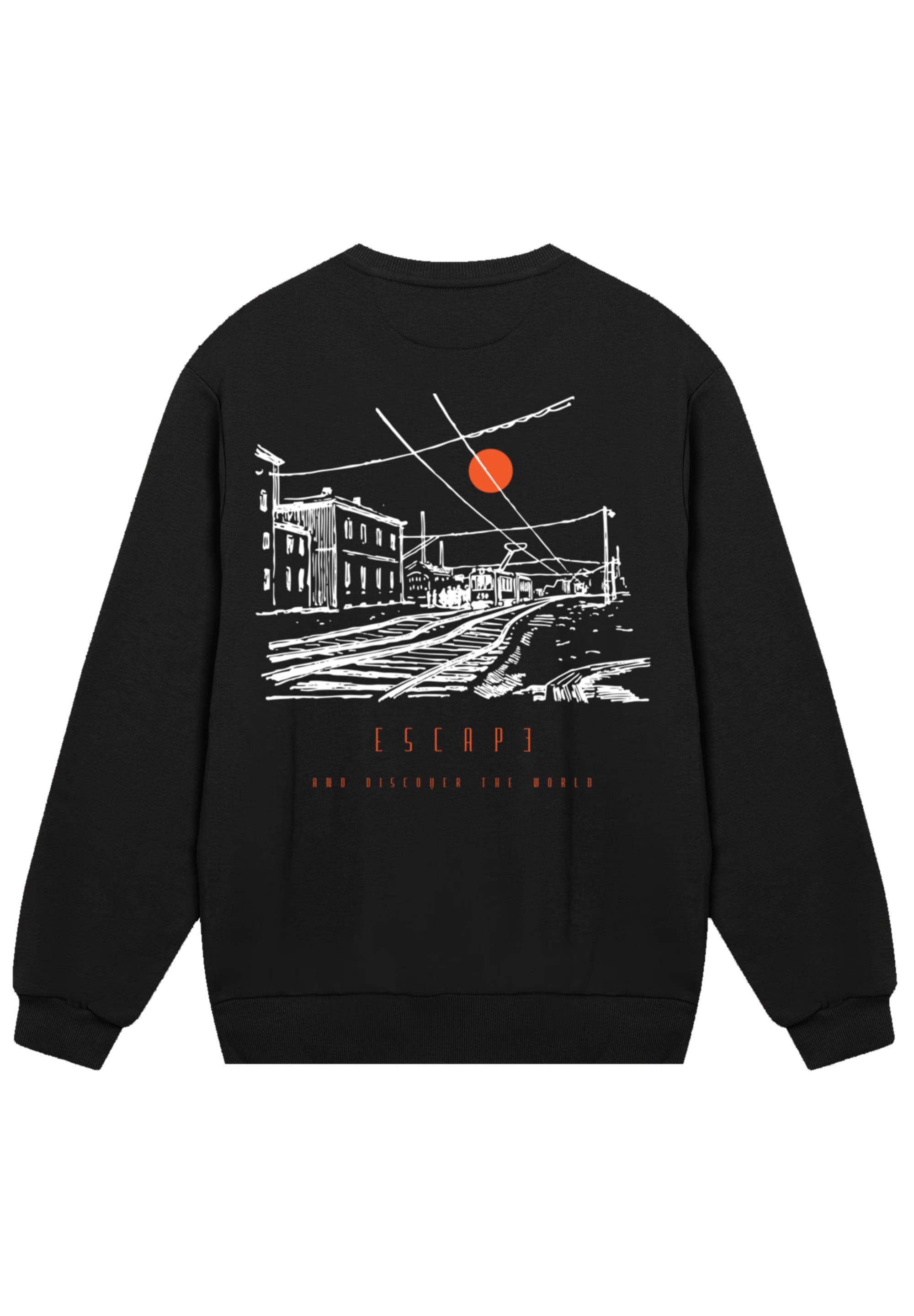 F4NT4STIC Sweatshirt »Escape Discover the World Town Train Station«, Premium Qualität, ESCAPE Collection