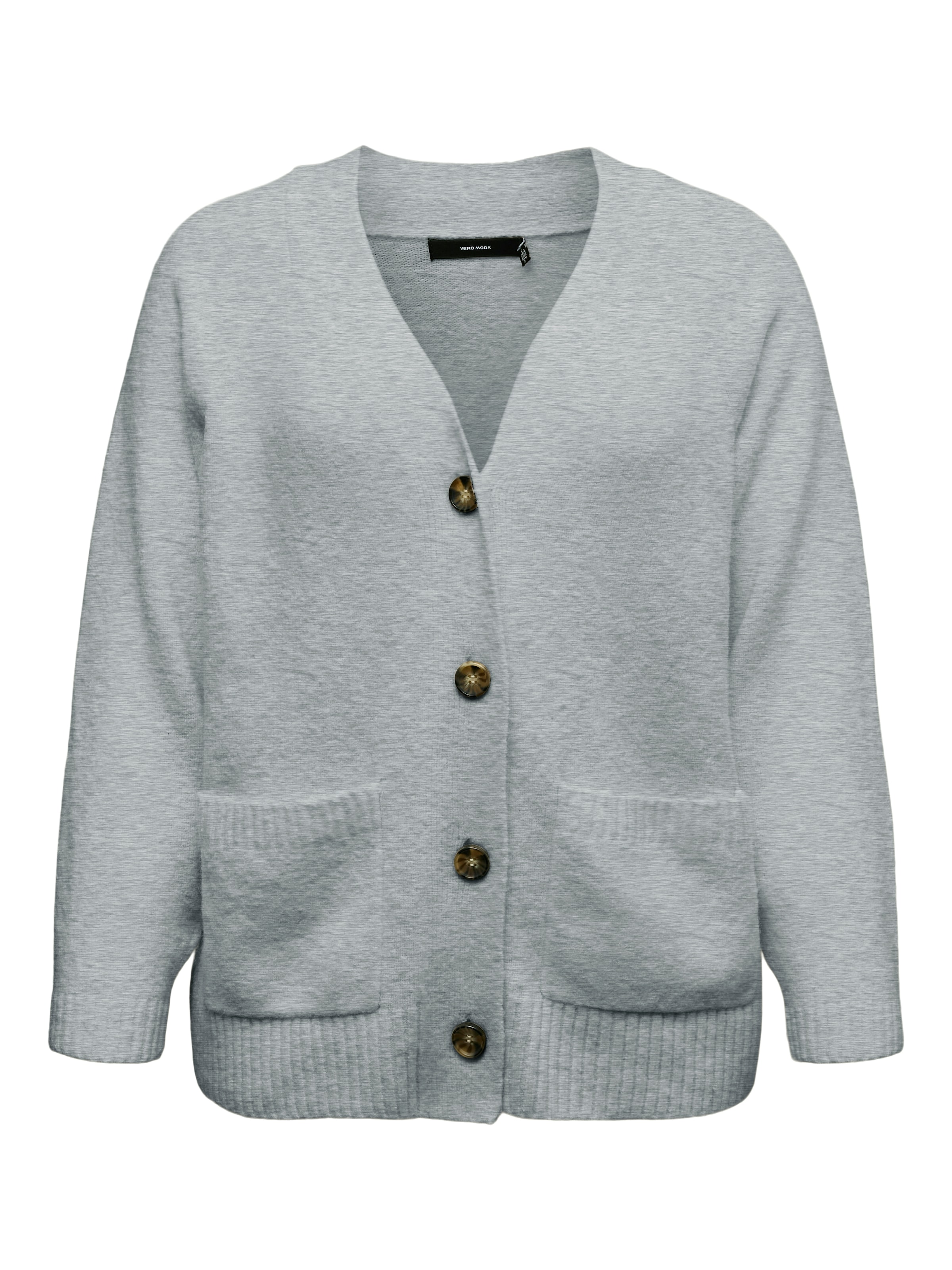 Vero Moda Curve Strickjacke »VMCBOOM LS V-NECK BUTTON CARDI NOOS CUR«