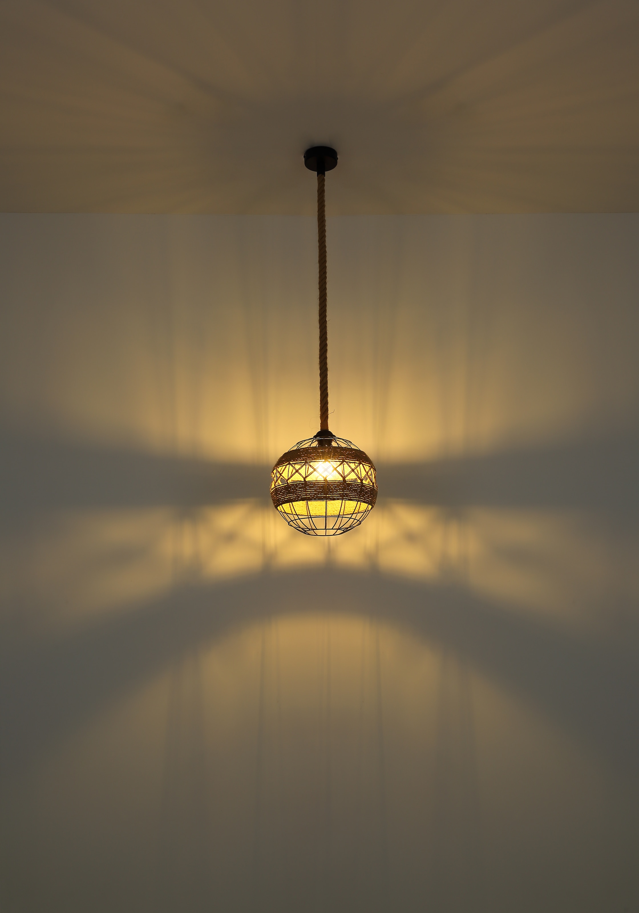 GLOBO LIGHTING Hängeleuchte »ULLEU«, Leuchtmittel E27 | ohne Leuchtmittel, Hängelampe/Pendelleuchte/Esszimmer/Wohnzimmer/Esstisch