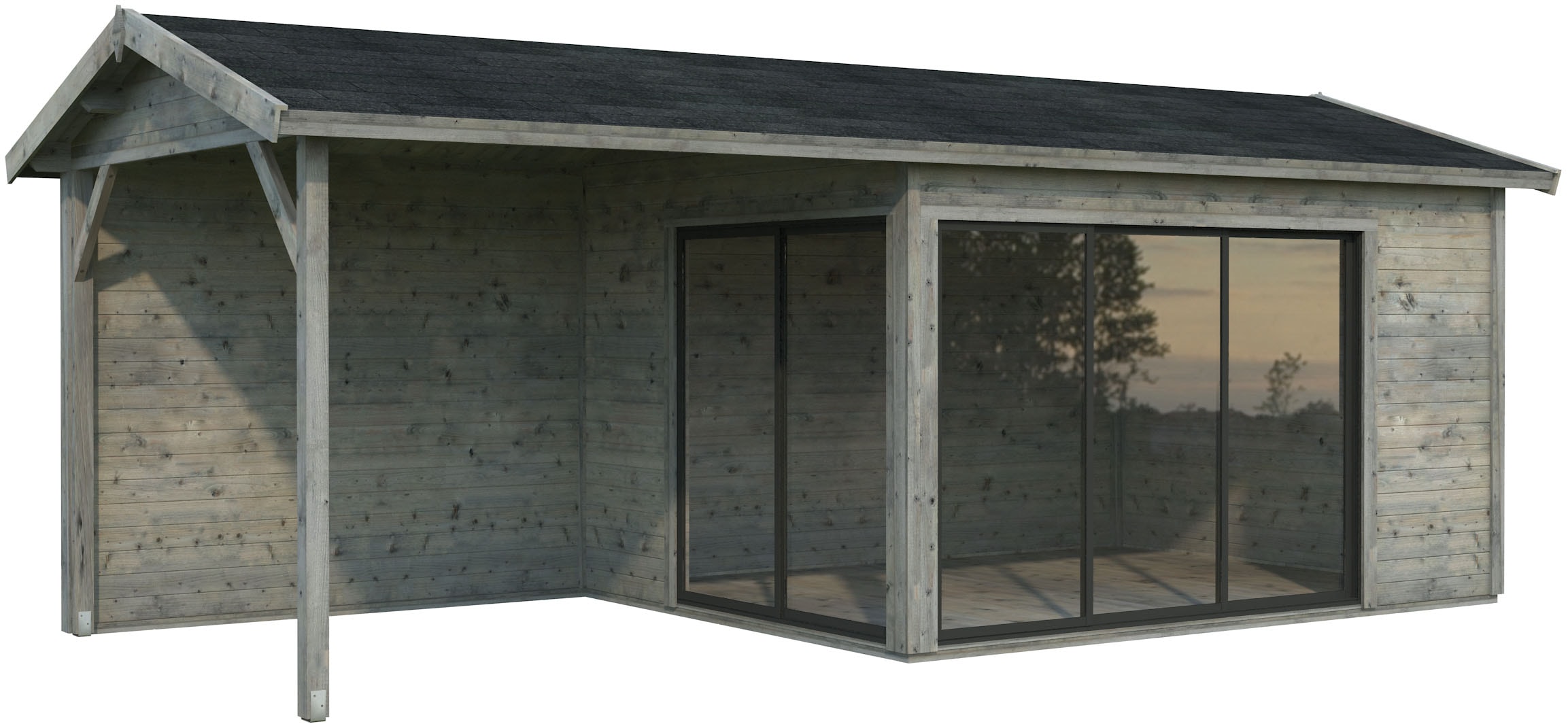 Palmako Gartenhaus "Amanda Slide Plus" verschiedene Farben