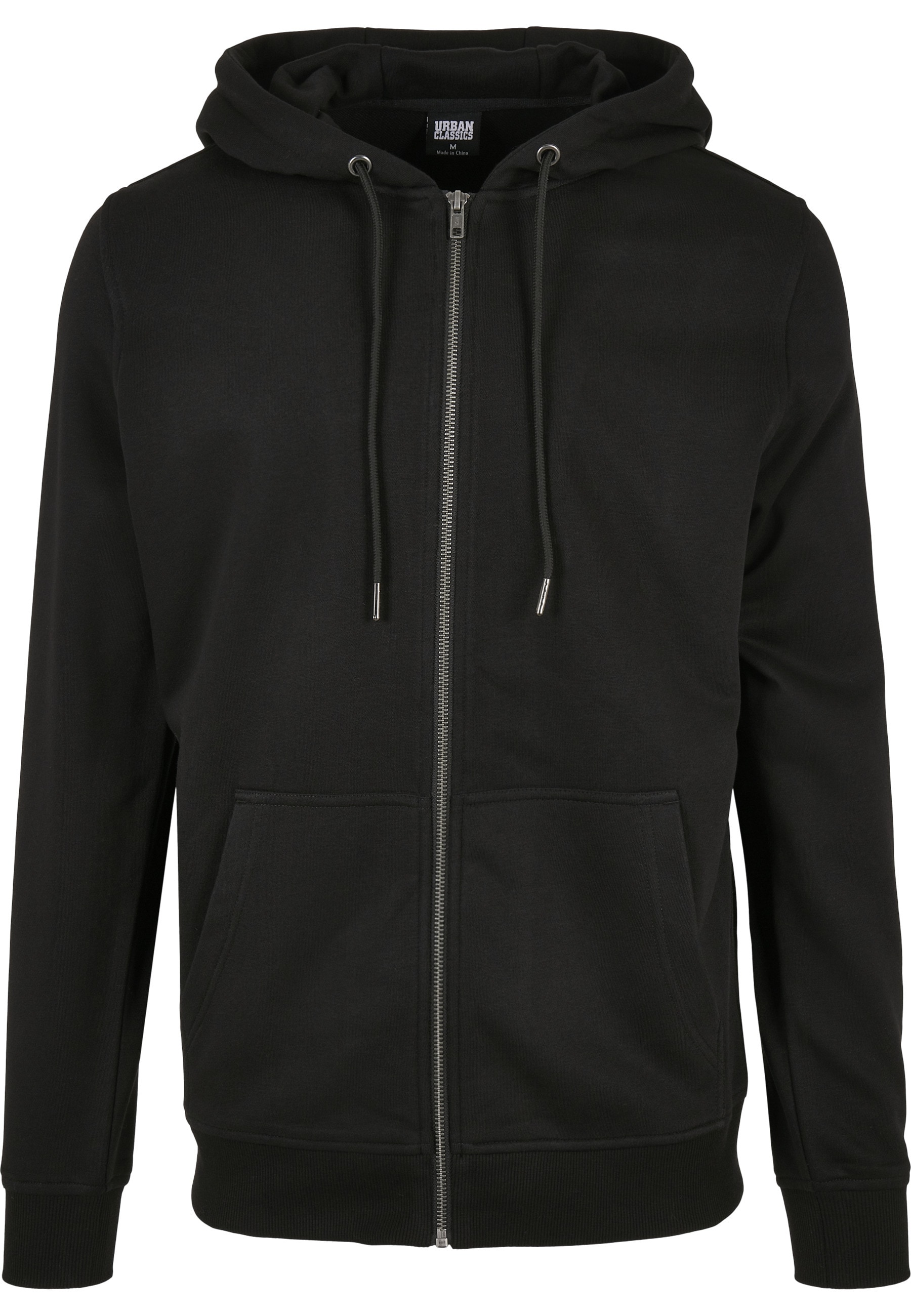 URBAN CLASSICS Funktions-Kapuzensweatjacke "Urban Classics Herren Basic Terry Zip Hoody" 1 Stk.