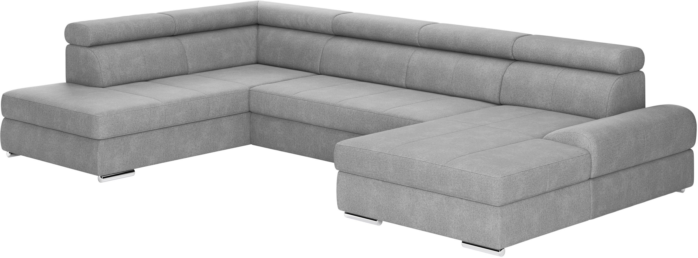 sit&more Wohnlandschaft »U-Form« mit verstellbaren Kopfteilen, wahlweise mit Bettfunktion