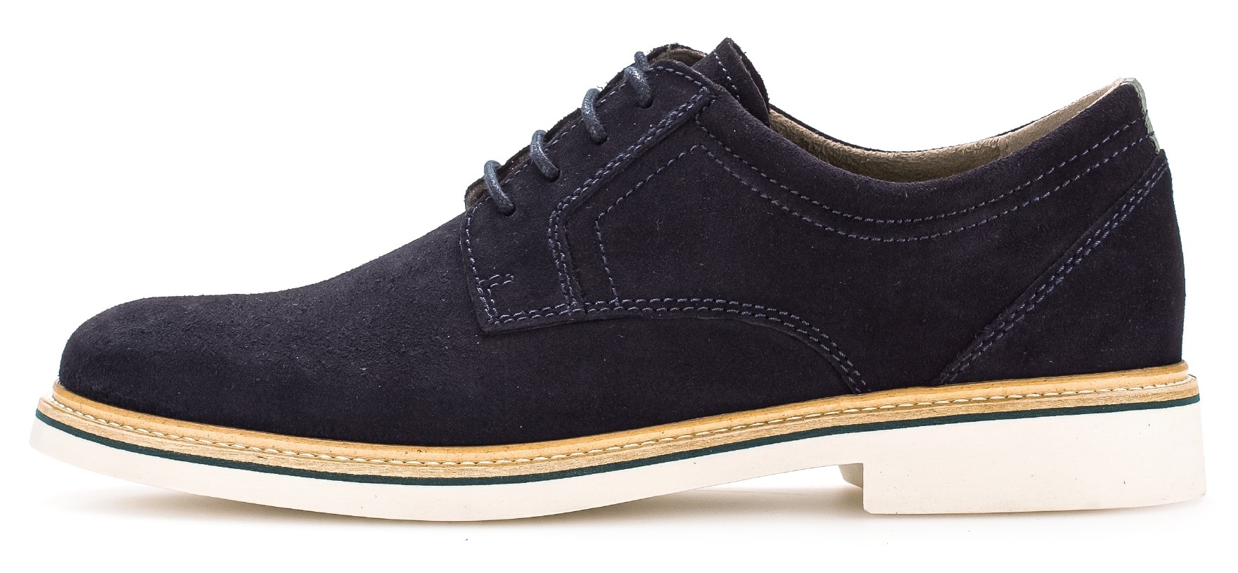 Pius Gabor Schnürschuh, Blockabsatz, Businessschuh, Halbschuh mit Ziernähten, G-Weite