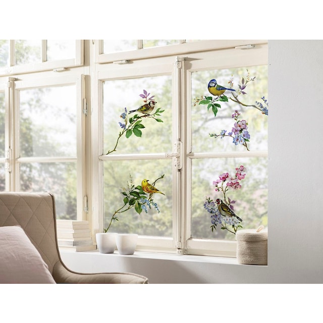 Komar Fensterdekoration »Wedding Birds«, 31x31 cm (Breite x Höhe),  selbsthaftend | BAUR