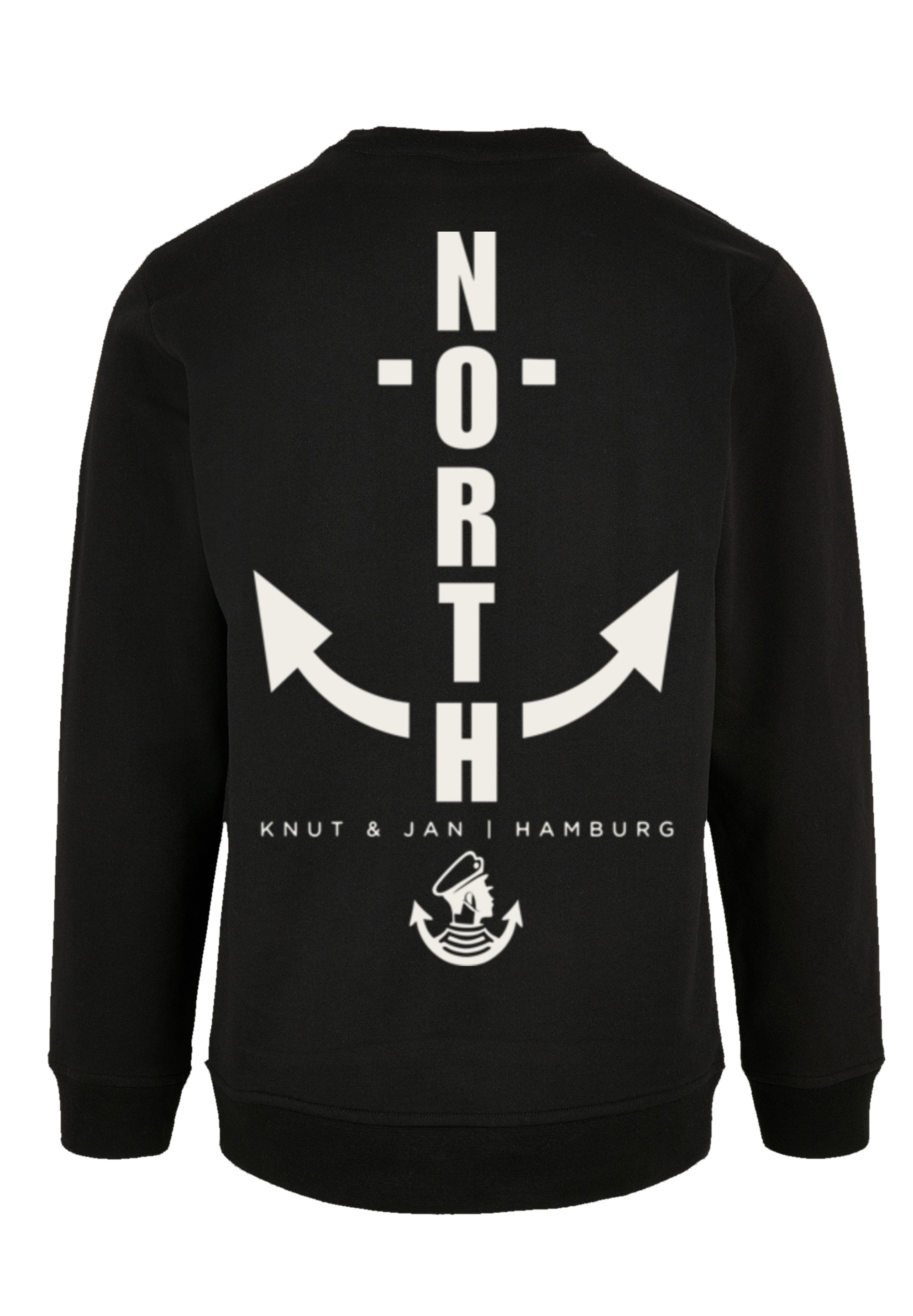 F4NT4STIC Kapuzenpullover »North Anchor Knut & Jan Hamburg«, Print