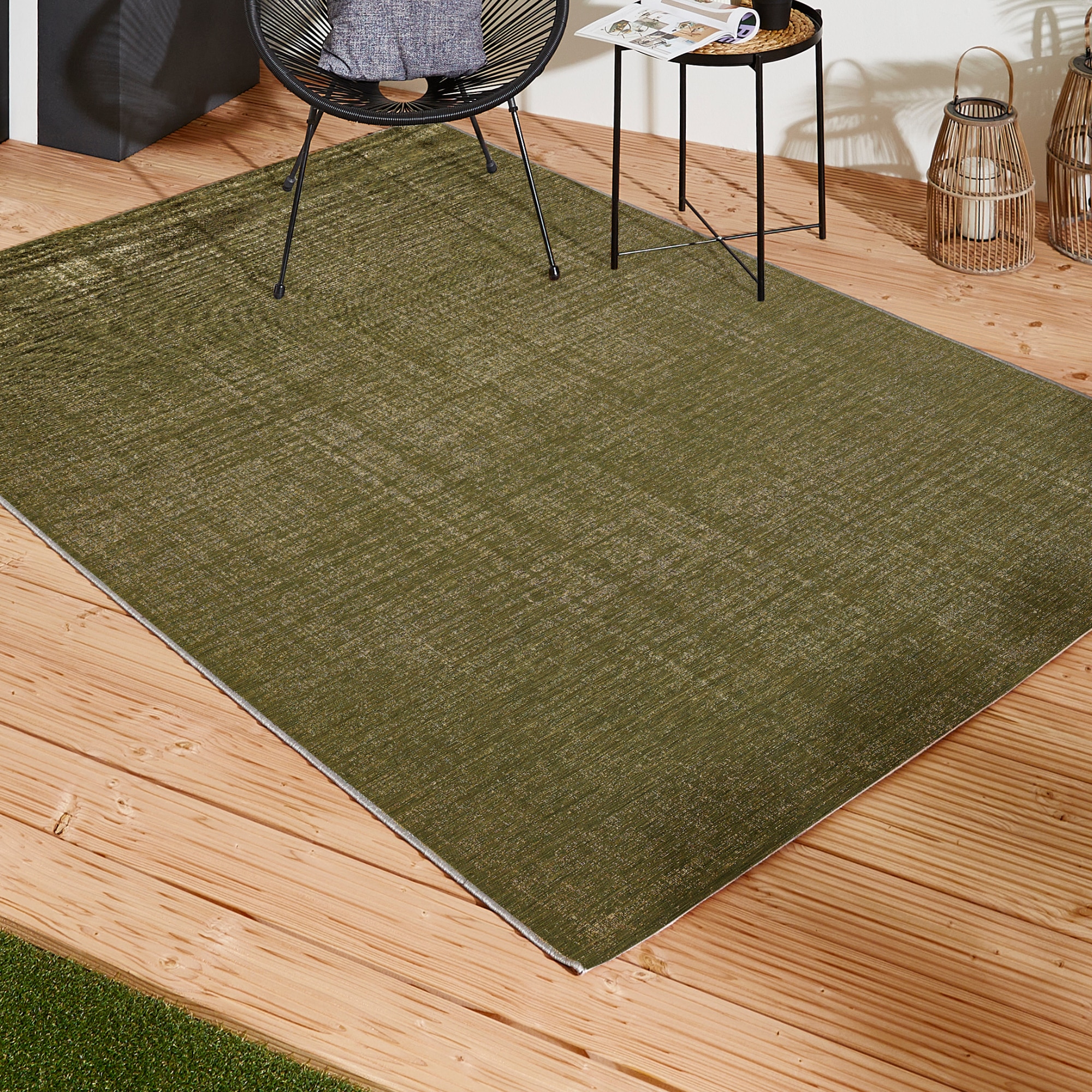 LUXOR living Teppich "Patio, LAGERRÄUMUNG" rechteckig 3 mm Höhe Kurzflor, meliert, In- und Outdoor geeignet, für Balkon & Terrasse