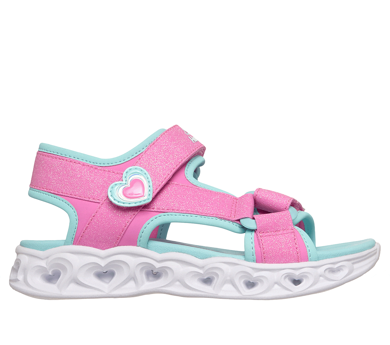 Skechers Sandale »HEART LIGHTS SANDALS«  Sommerschuh mit Klettverschluss, Größenschablone zum Download