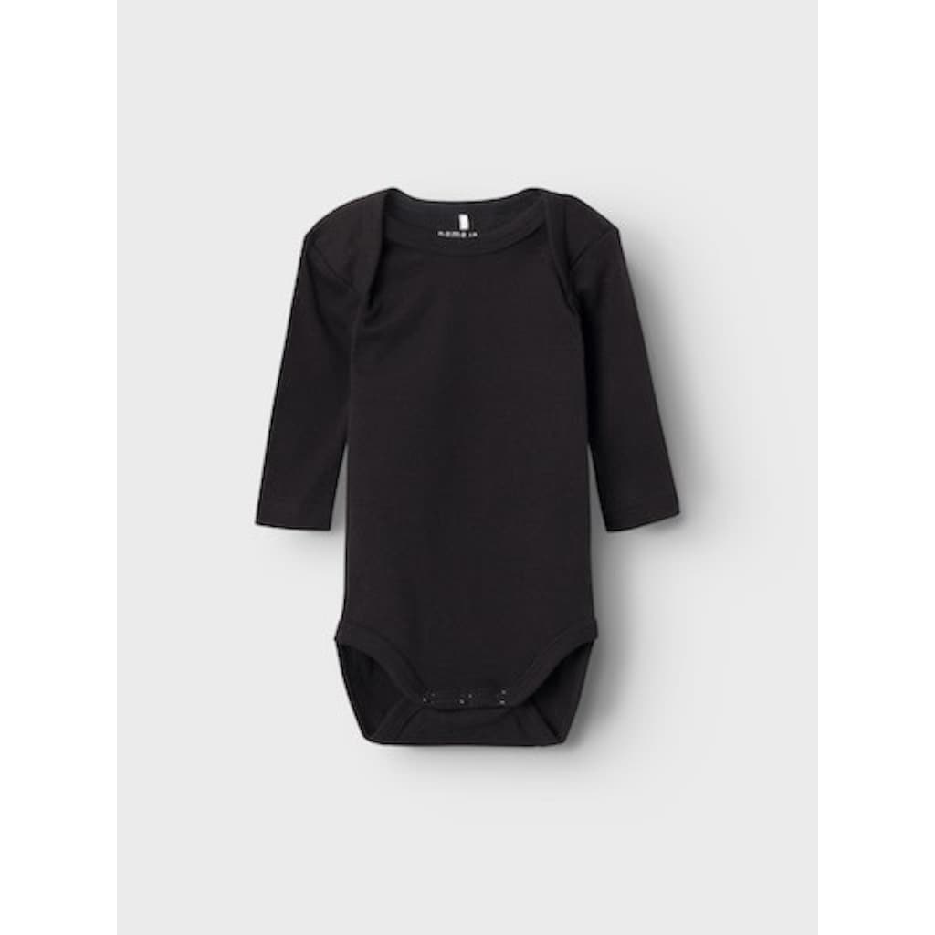 Name It Langarmbody »NBNBODY 2P LS SOLID BLACK NOOS«, (Set, 2 tlg.)