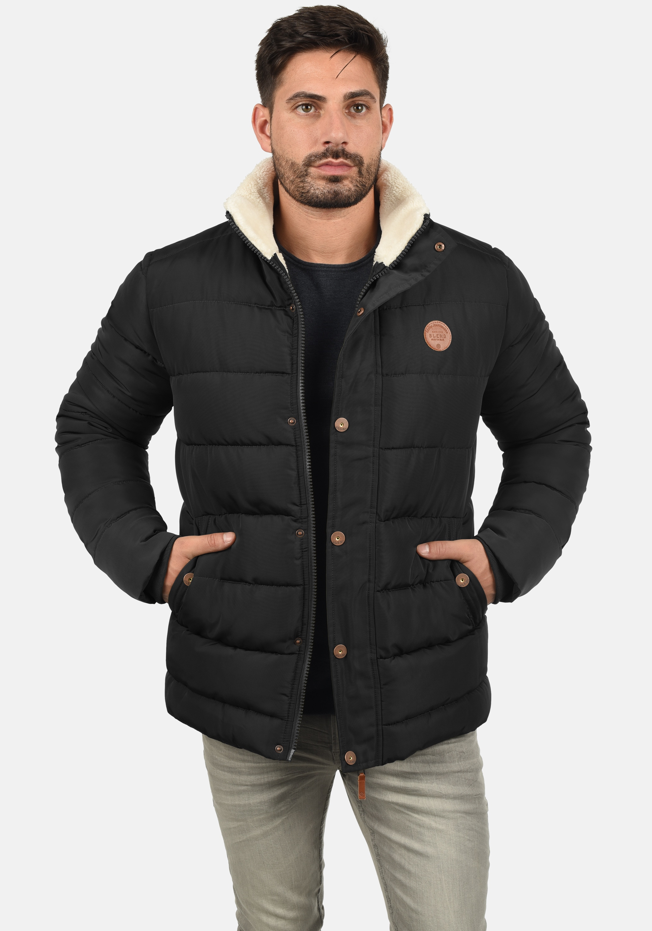 Blend Winterjacke »BHFrederic« mit Kapuze Warme Jacke mit abnehmbarer Kapuze