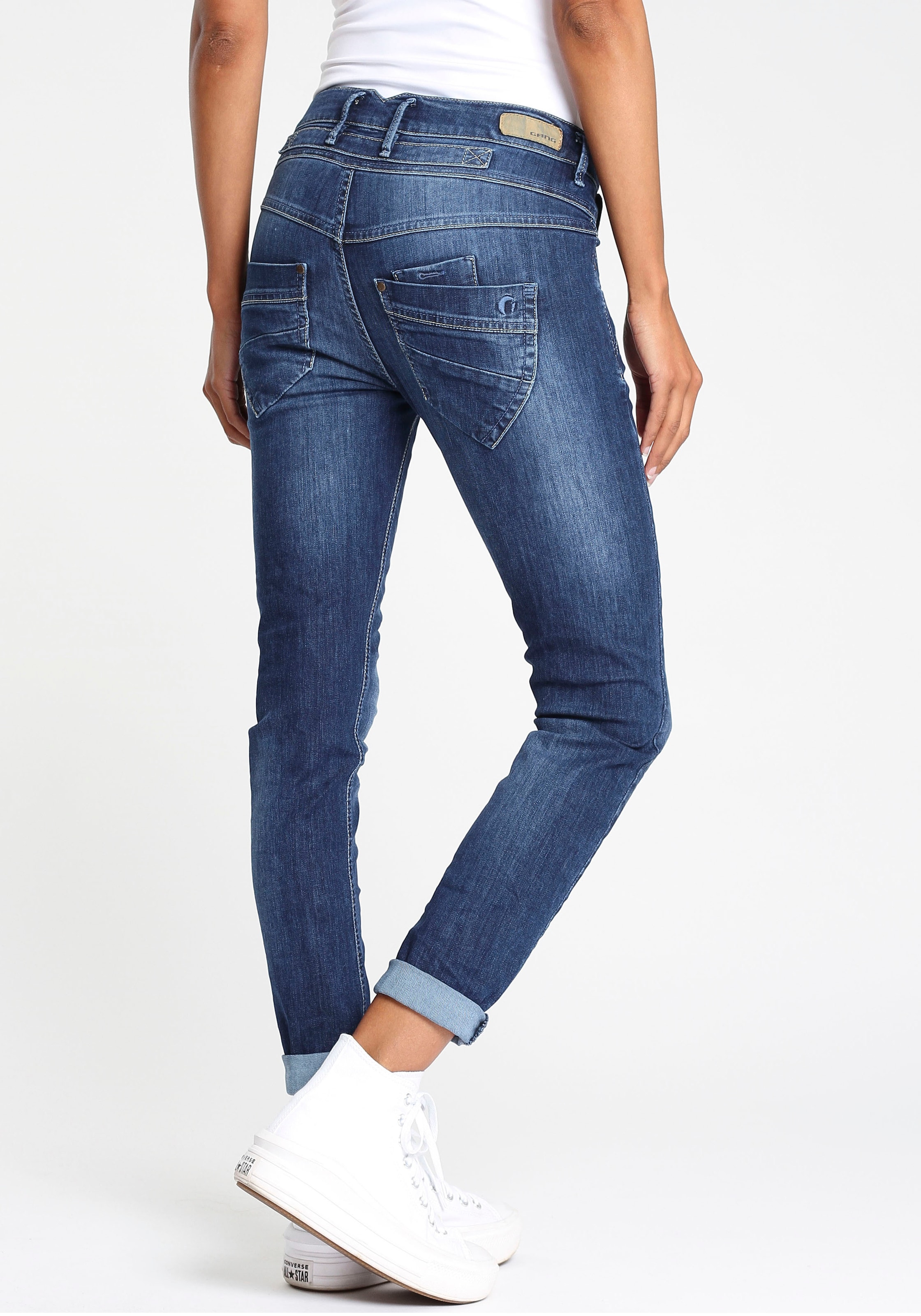 GANG Slim-fit-Jeans »94Marge«, besonderem BAUR für kaufen 4-Knopf-Verschluss | mit