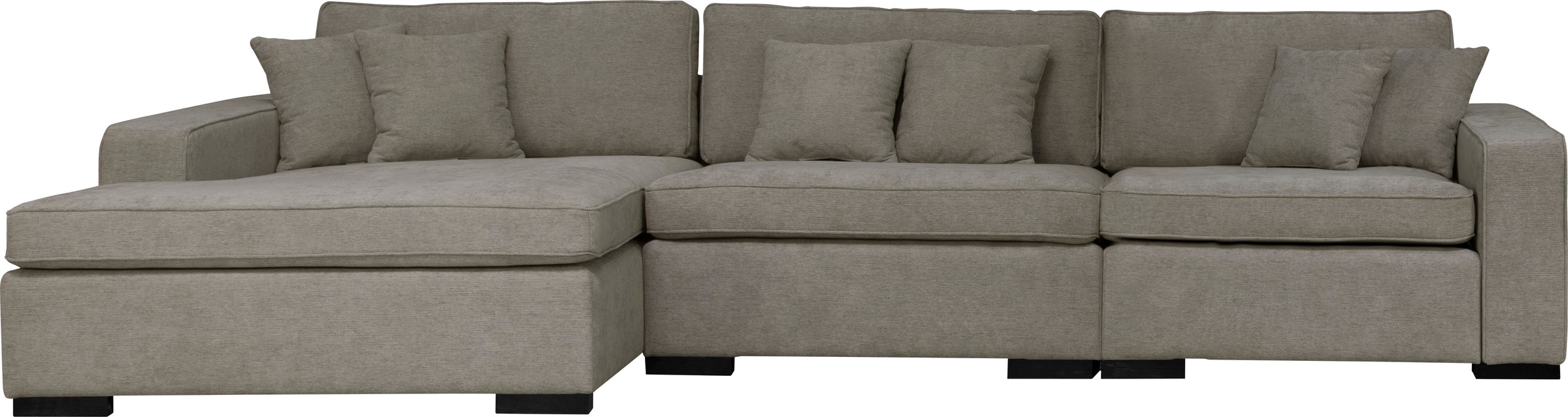Home affaire Ottomane »Skara L-Form«, Lounge-Sofa mit Federkernpolsterung, in vielen Bezugsvarianten