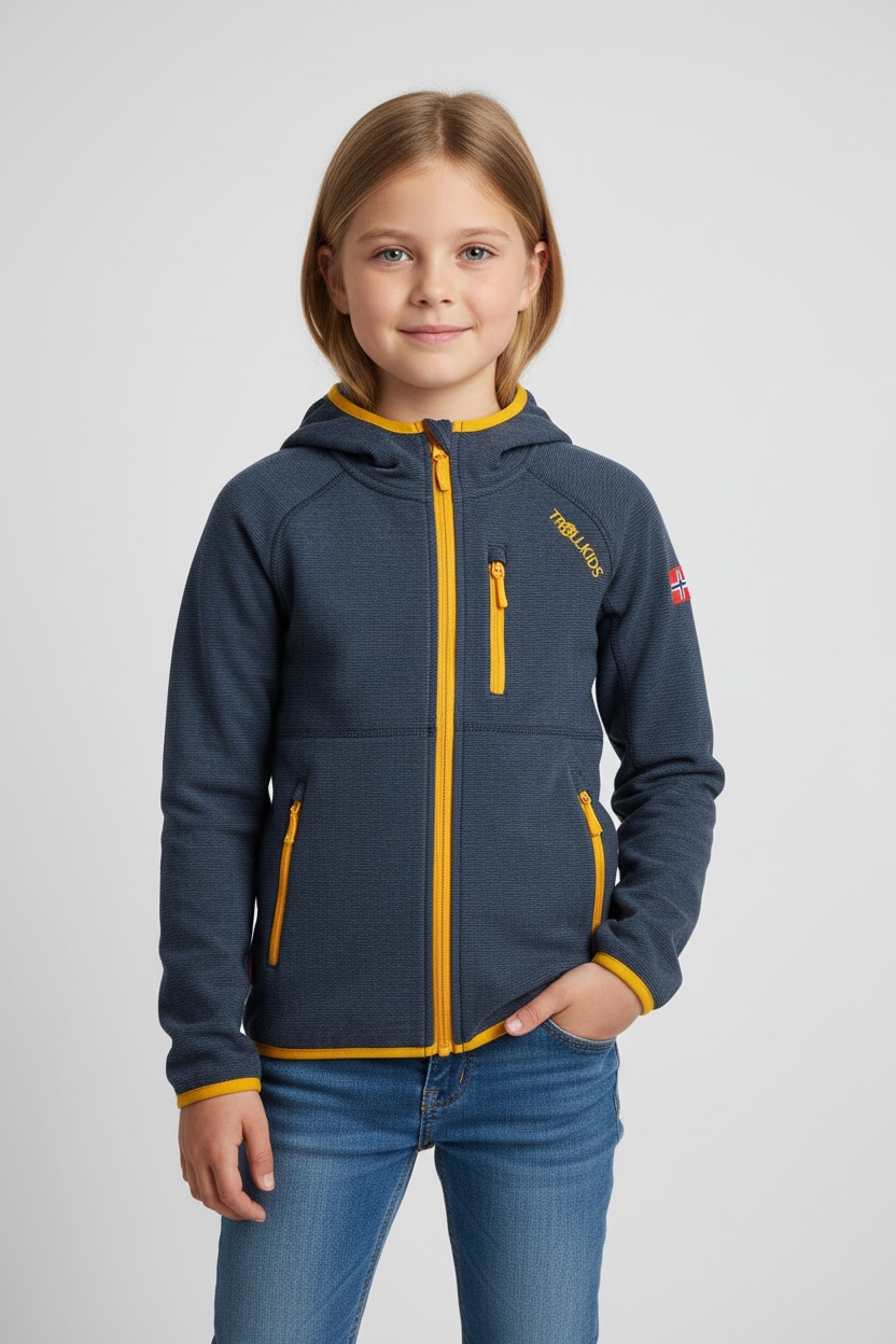 TROLLKIDS Fleecejacke »KIDS SANDEFJORD JACKET« 1 Stk. tlg. für Kinder und Jugendliche, sportlicher Stil