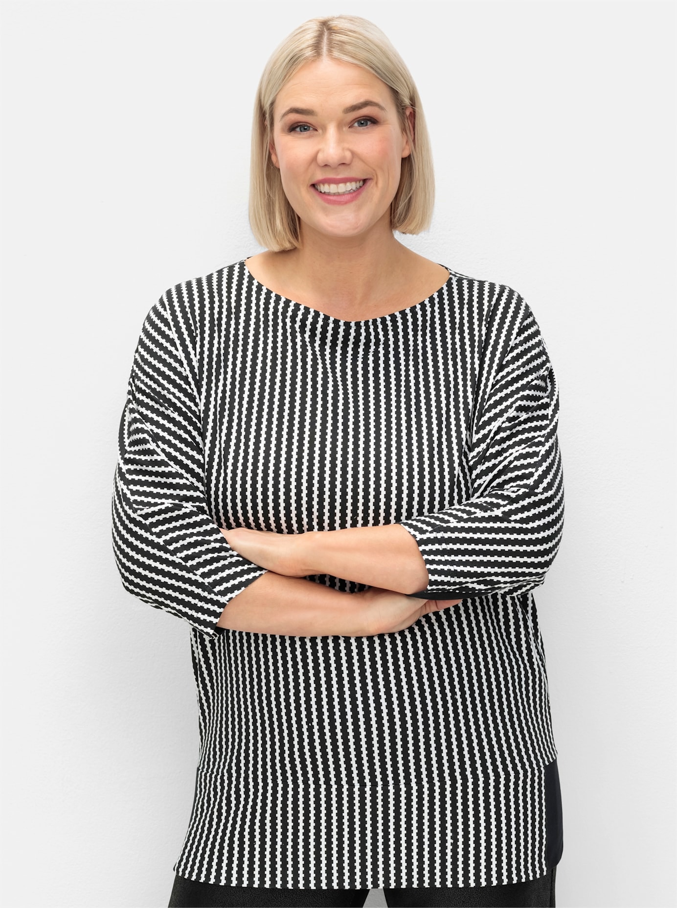 Sheego 3/4-Arm-Shirt "3/4-Arm-Shirt", (1 tlg.) günstig online kaufen