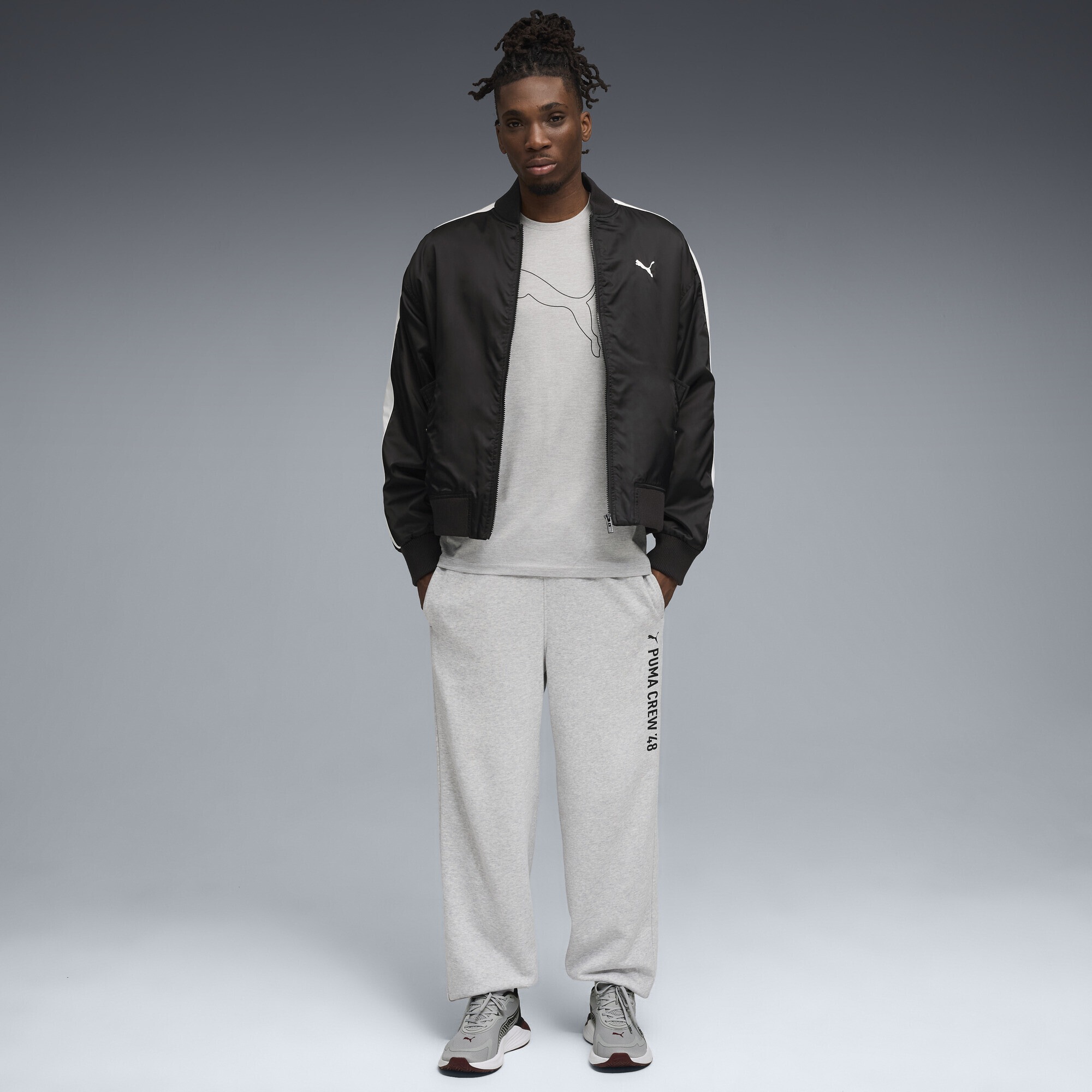 PUMA Trainingsshirt »TAD ESSENTIALS Meliertes T-Shirt mit Cat Logo Herren«