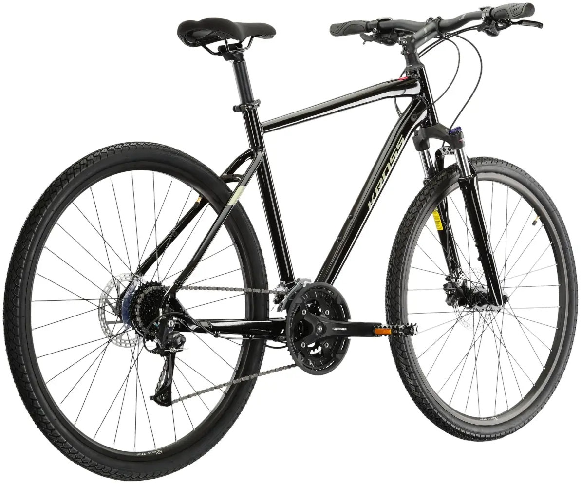 Kross Crossrad »KROSS Crossbike Evado 5.0 28" schwarz 27 Gänge«, 27 Gang, Shimano, ACERA T3000 Schaltwerk, Kettenschaltung