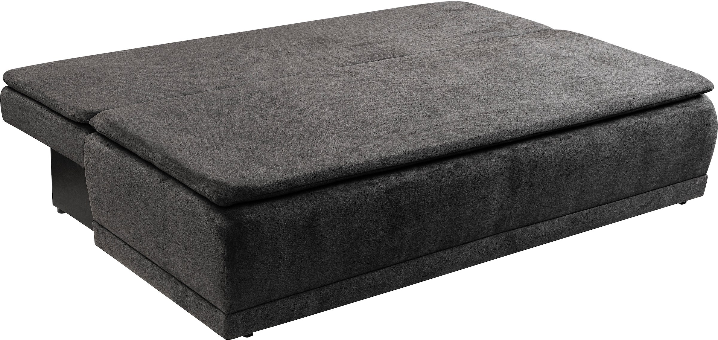 WERK2 Schlafsofa »Biggi 206 cm breit komfortabel & modern, Komfort Sitz- und Liegehöhe« Struktur weich, Schlaffunktion, Bettkasten